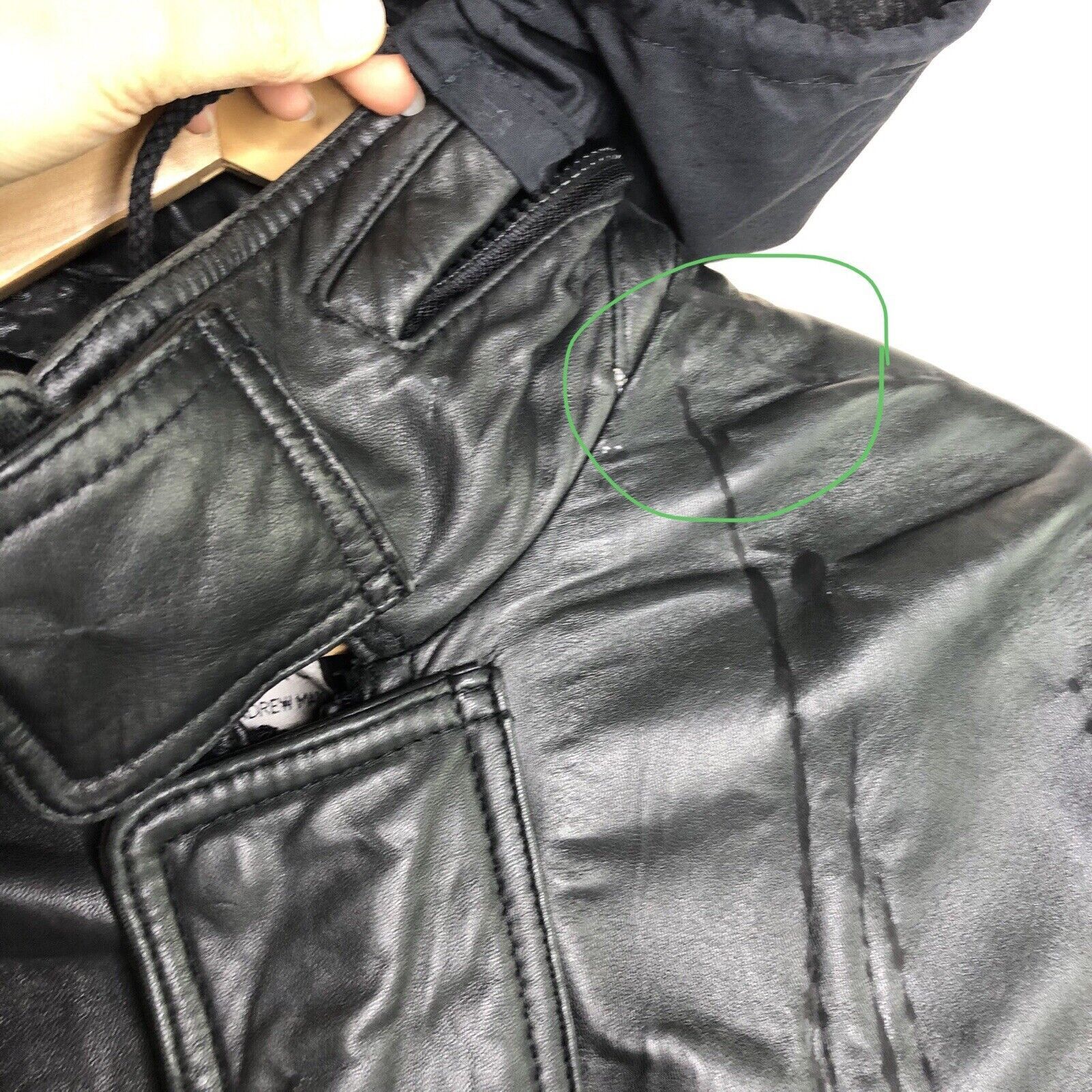 Andrew Marc Andrew Marc Black Soft Leather Jacket Sz L Elbow Patches Size US L / EU 52-54 / 3 - 7 Thumbnail