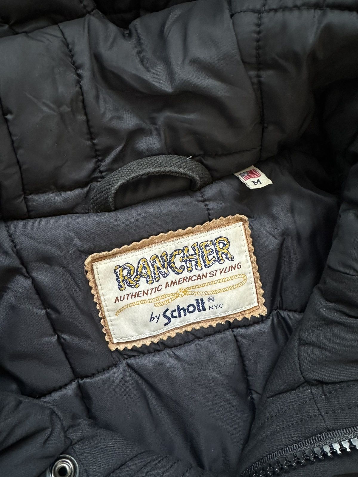 Schott Y2k Schott Rabbit Hood Bomber Jacket Size US M / EU 48-50 / 2 - 8 Thumbnail