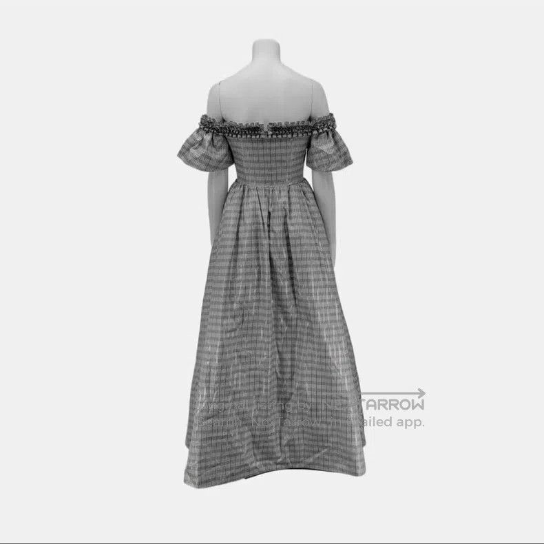 Givenchy Givenchy Gingham One-Shoulder Dress Size L / US 10 / IT 46 - 2 Thumbnail