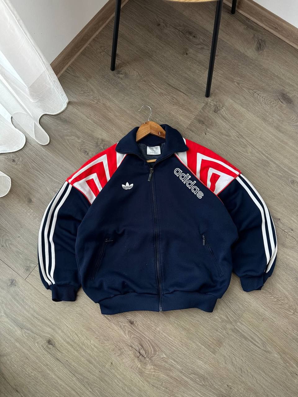Adidas Vintage Adidas Sportswear Blue Distressed Full Zip Hoodie Size US S / EU 44-46 / 1 - 5 Thumbnail