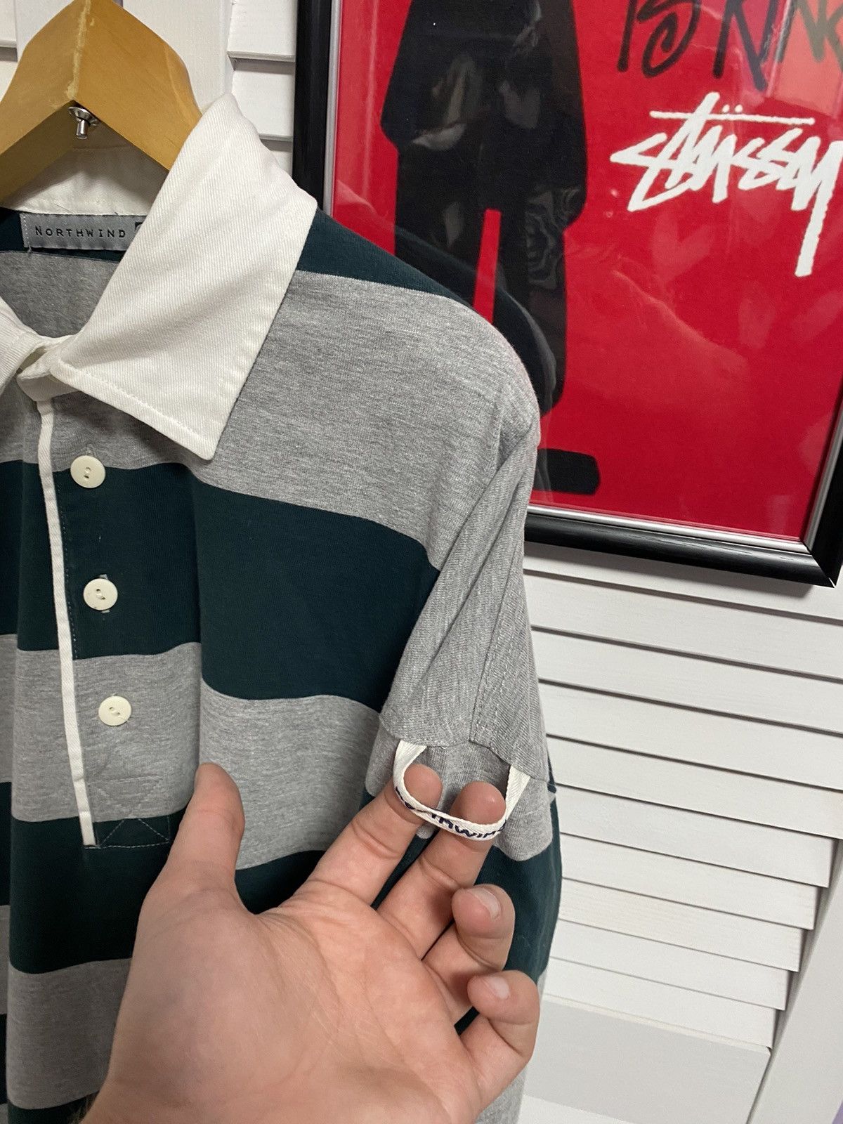Japanese Brand × Vintage Vintage Long Sleeve Shirt Northlind Striped Style Hype Rare Size US XL / EU 56 / 4 - 5 Thumbnail