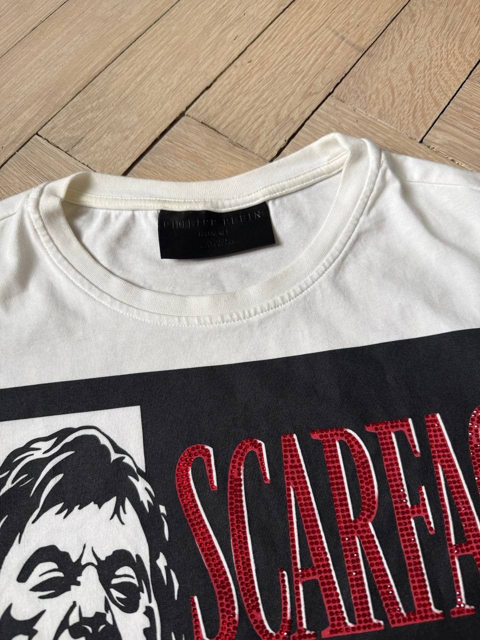 Philipp Plein White Philipp Plein Scarface T-Shirt Size US M / EU 48-50 / 2 - 2 Thumbnail