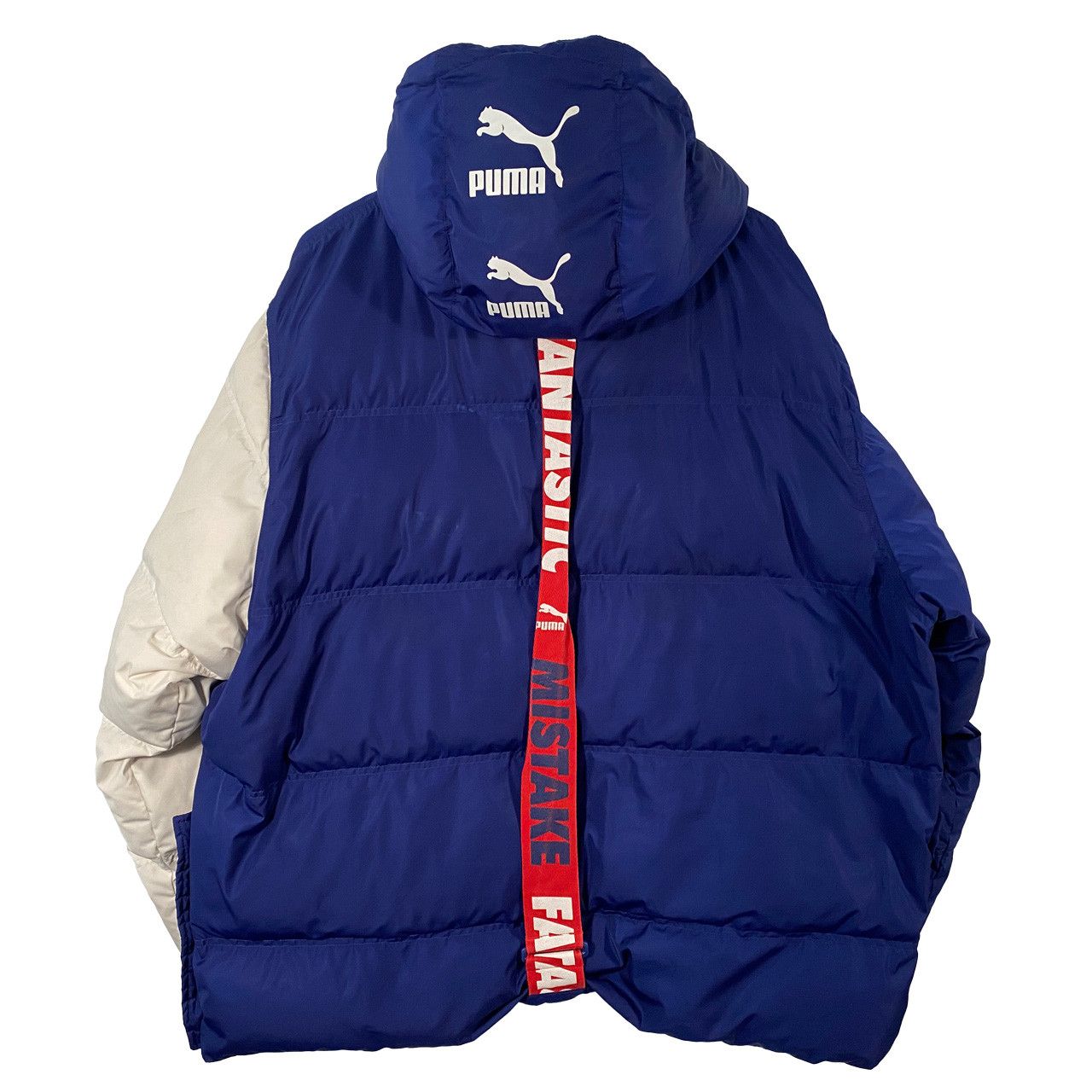 Puma Puma x Ader Error Blueprint Parka Puffer Jacket Blue White Grailed