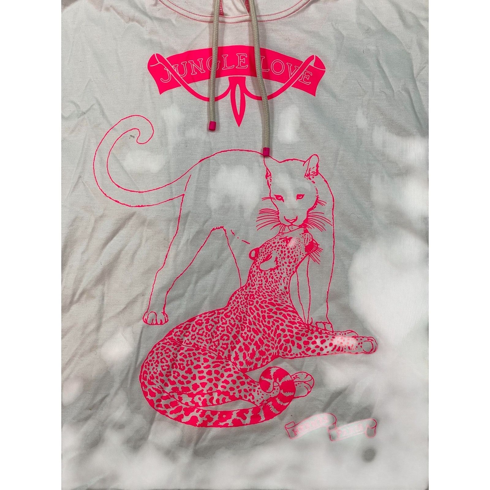 Hermes Hermes Jungle Love Women Pink Hooded T-Shirt Size US S / EU 44-46 / 1 - 2 Thumbnail