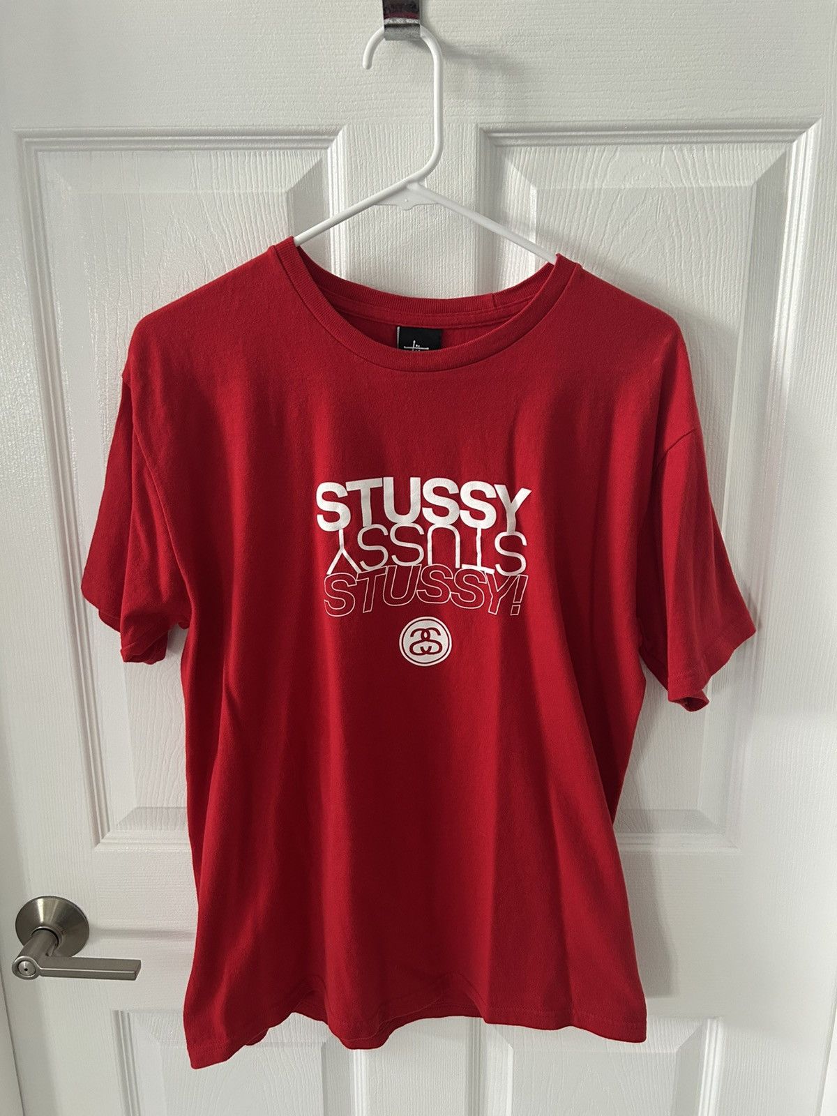 Stussy Stussy Basic Tee Red Size Medium Size US M / EU 48-50 / 2 - 1 Thumbnail