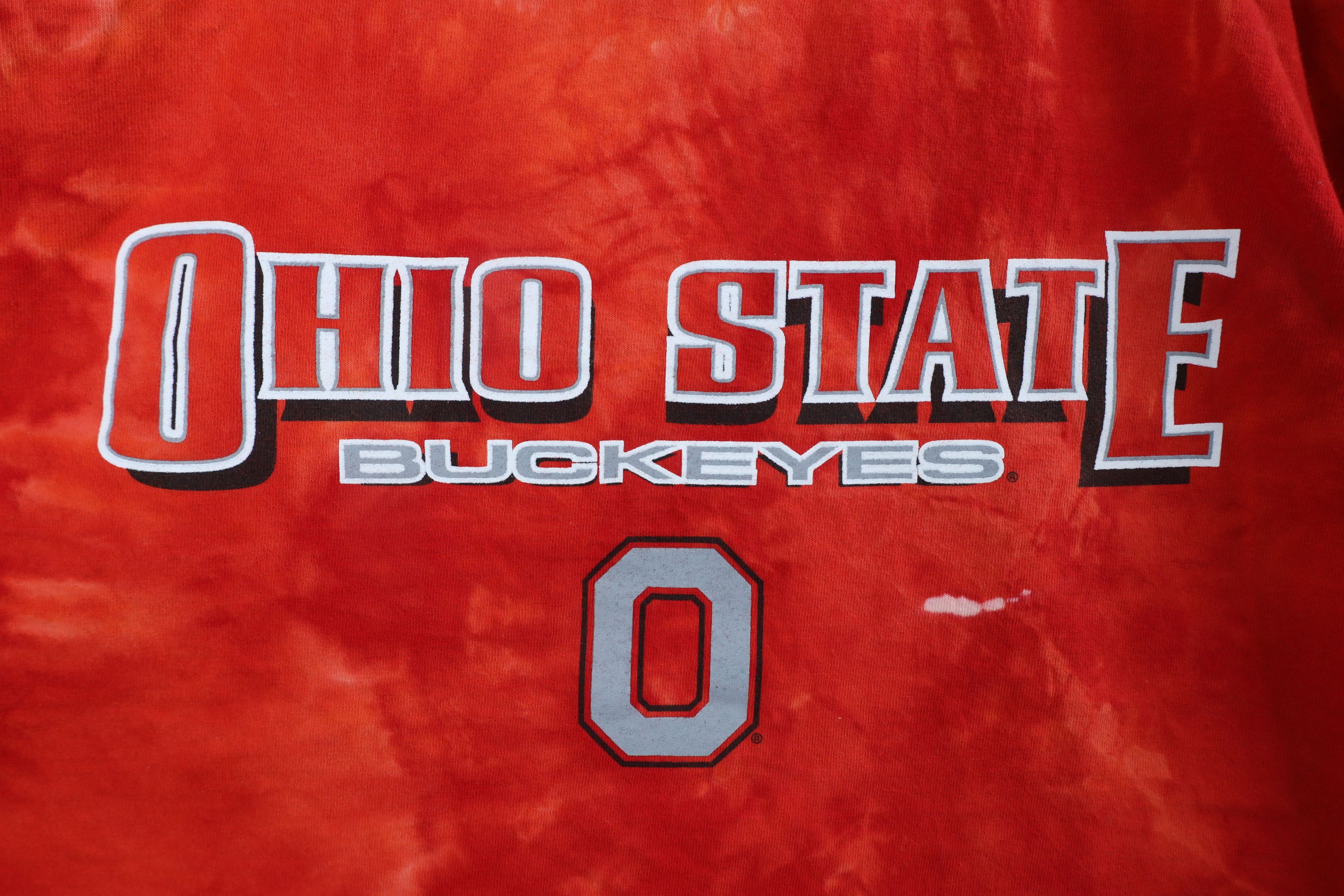 Starter × Vintage Vintage 90s Starter Acid Wash Ohio State University T-Shirt Size US XXL / EU 58 / 5 - 4 Thumbnail