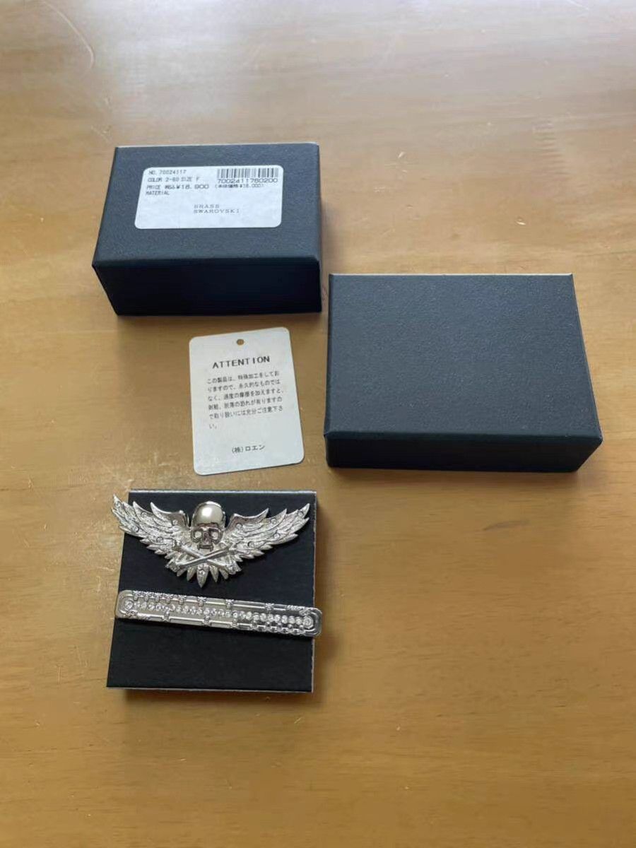 Roen roen Crystal Rhinestone Tie Clip & Collar Pin Set K11 Size ONE SIZE - 2 Thumbnail