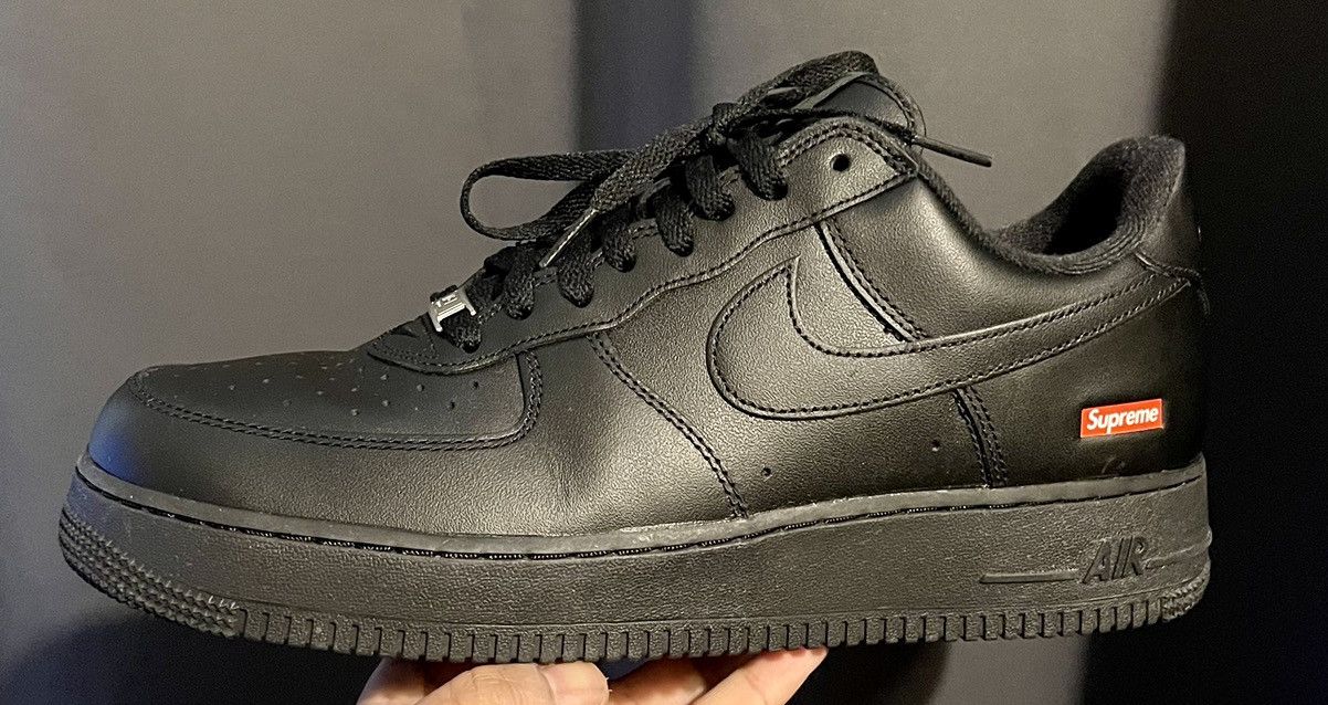 Supreme Nike Air Force 1 Low Supreme Black | Grailed