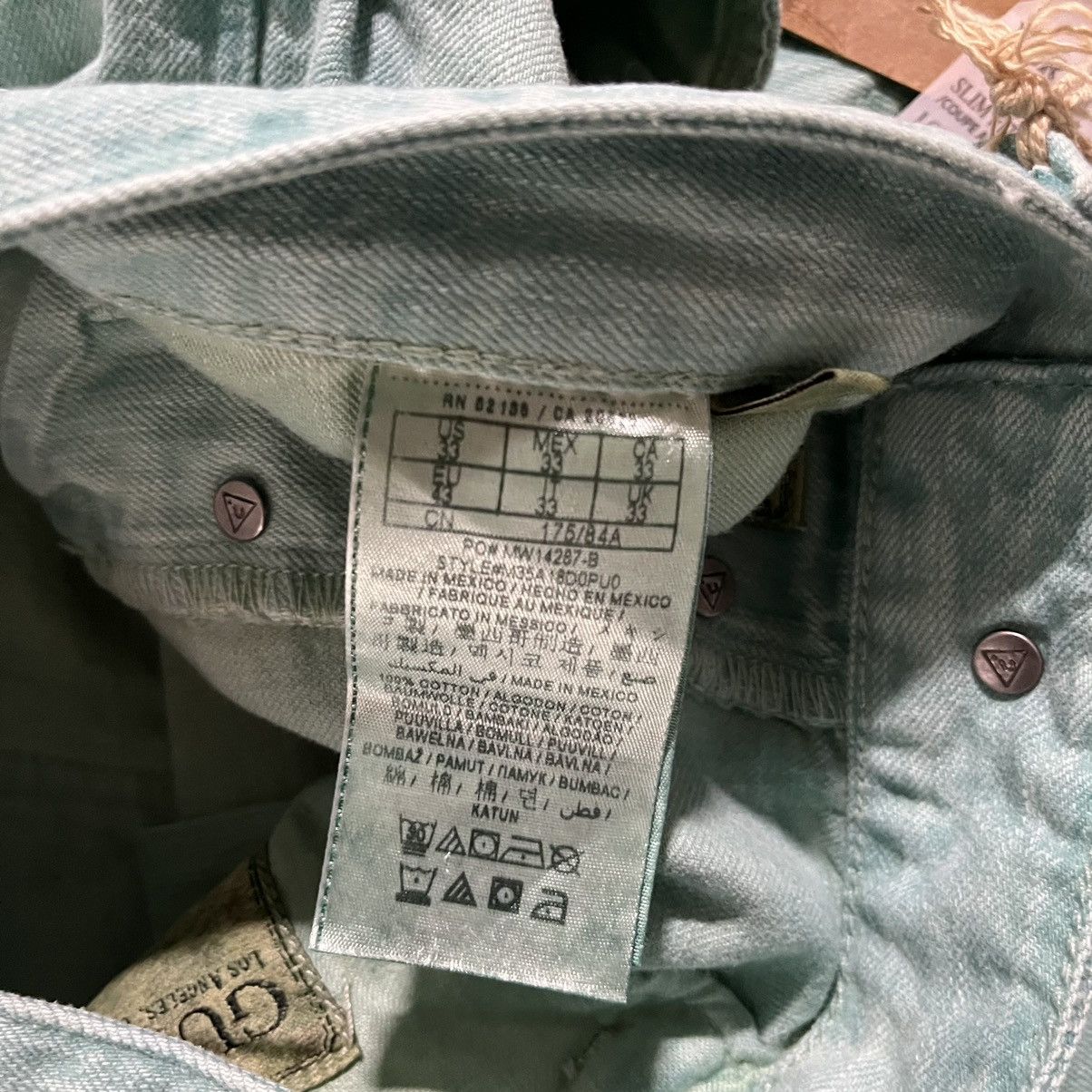 Guess × Vintage Crazy Vintage Guess Jeans New w/ Tags 90s Y2K Unique Size US 34 / EU 50 - 13 Thumbnail