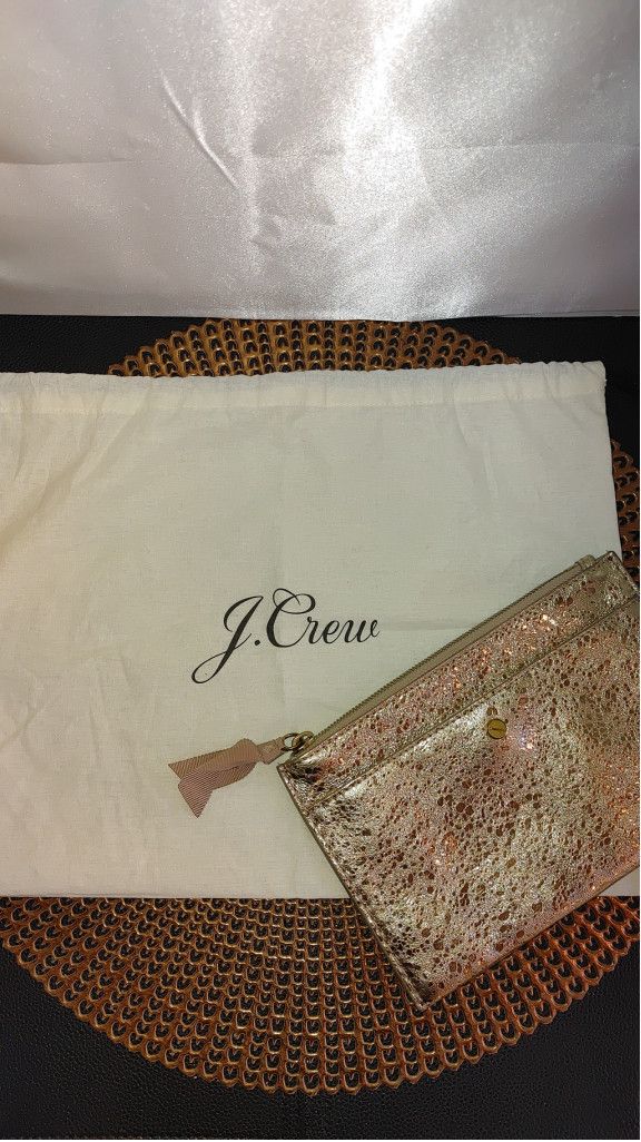 J.Crew J. Crew Gold Pouch Size ONE SIZE - 2 Thumbnail