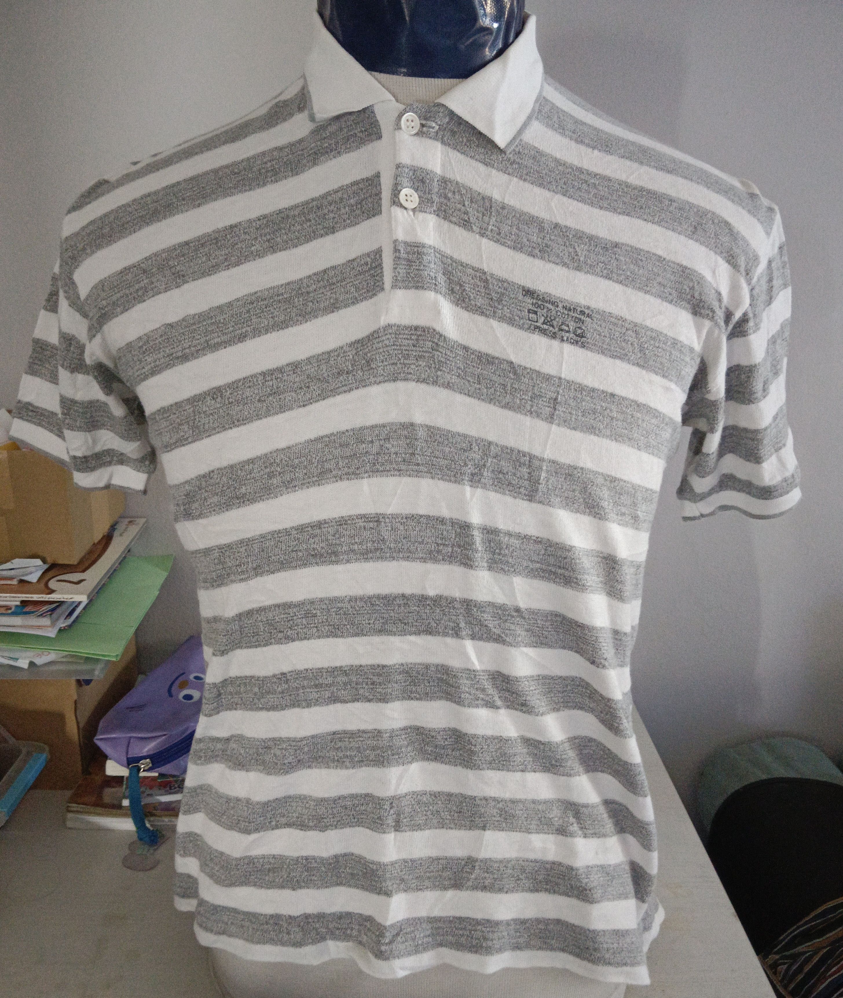 J. Press J.Prees Vintage Polos Shirt Size M Striped Gray Size US M / EU 48-50 / 2 - 1 Thumbnail