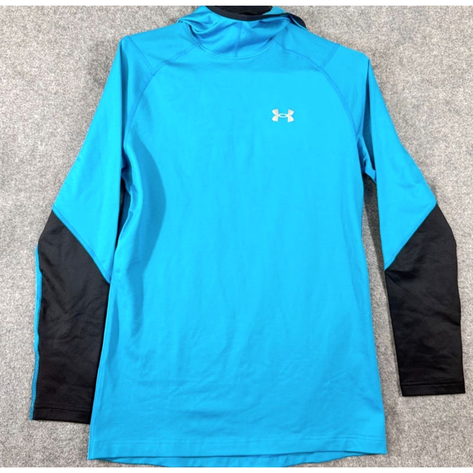 Under Armour Under Armour Hooded Shirt Womens M Blue Stretch ColdGear Fitted Long Sleeve NWOT Size M / US 6-8 / IT 42-44 - 2 Thumbnail