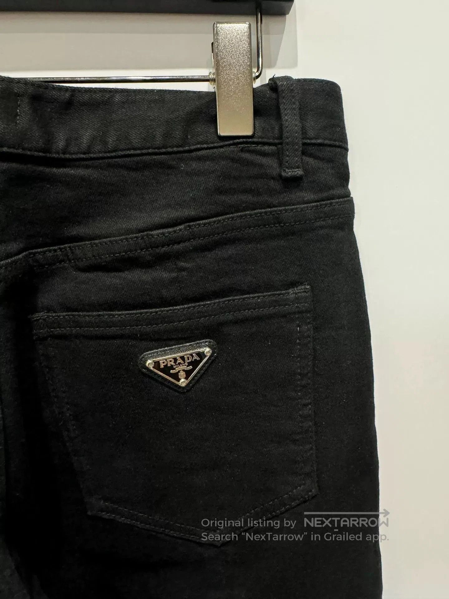Prada PRADA W32 Jeans with Metal Triangle. Size US 32 / EU 48 - 3 Thumbnail