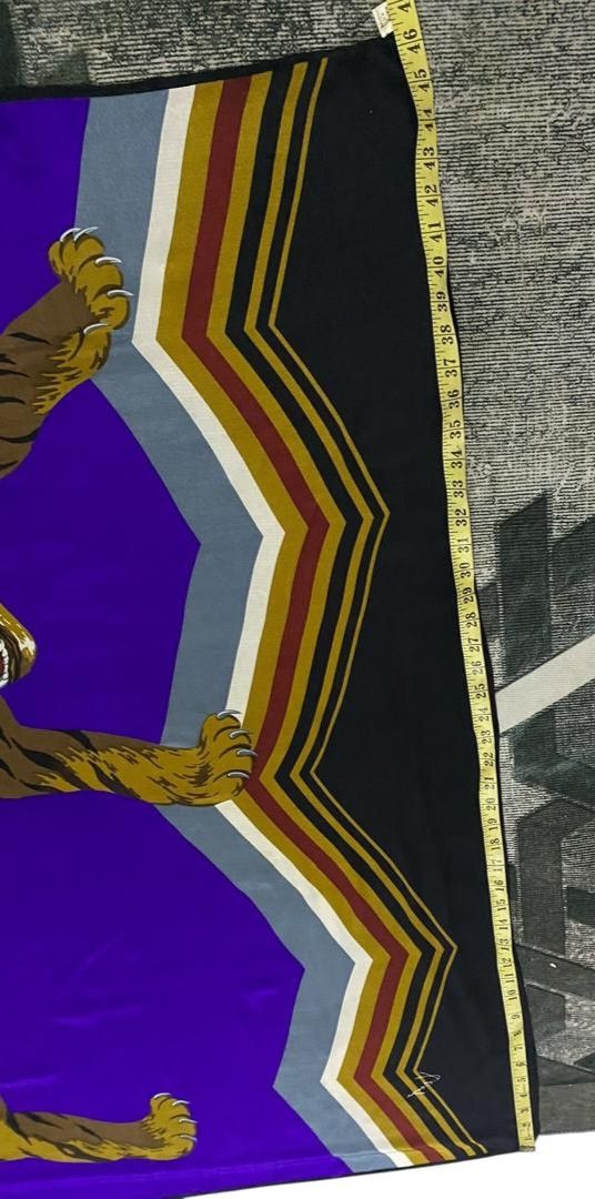 Kenzo Vintage 2002 Kenzo Tiger Fullprint Scarf Size ONE SIZE - 8 Thumbnail