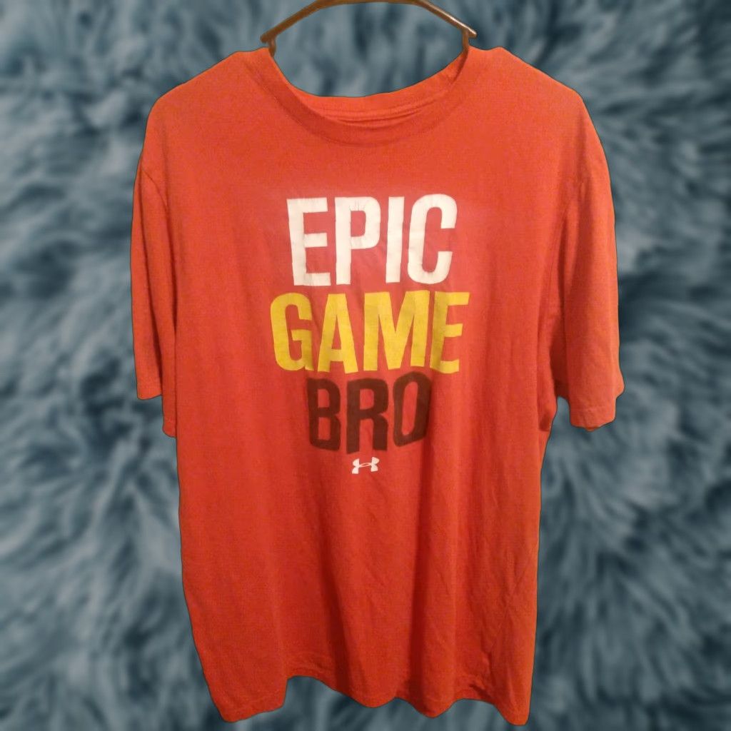 Under Armour Under Armour T-Shirt Epic game bro Red XL Cotton Regular Men 23" X 30" Size US XL / EU 56 / 4 - 1 Thumbnail