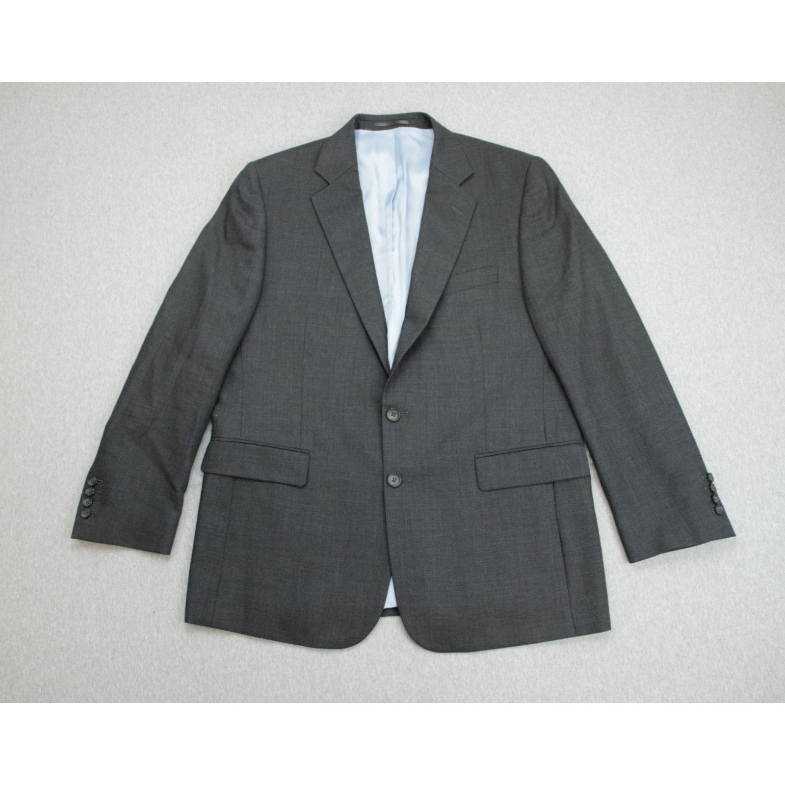 Charles Tyrwhitt Charles Tyrwhitt Blazer Mens 44R Gray 100% Wool Classic Fit Size 44R - 2 Thumbnail