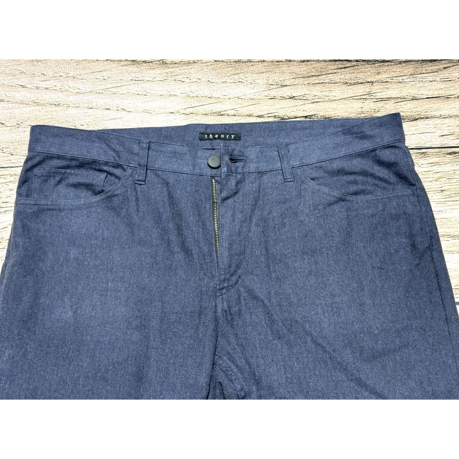 Theory Theory Pants Mens 36x31 Gray Slim Straight 100% Cotton 5 Pocket Dress Pants Vintage No N/A Size US 36 / EU 52 - 6 Thumbnail
