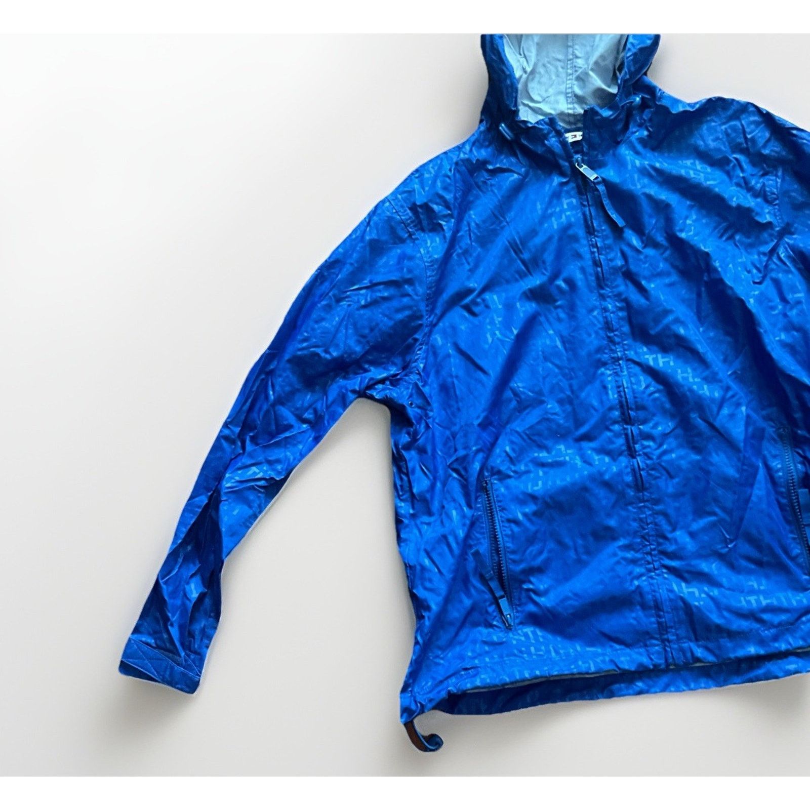 Tommy Hilfiger Vtg Tommy Hilfiger Hooded Windbreaker Jacket XL Blue Size XL / US 12-14 / IT 48-50 - 5 Thumbnail