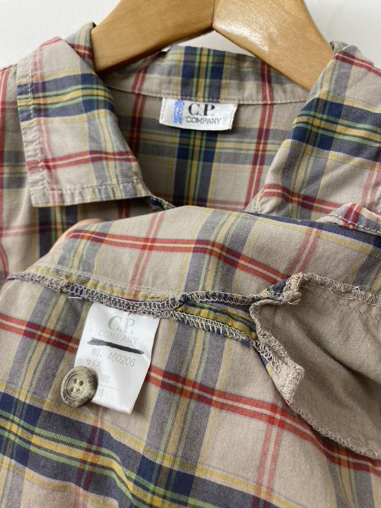 C.P. Company 80s C.P. Company Plaid Print Short Sleeve Button Up Shirt Size US M / EU 48-50 / 2 - 6 Thumbnail
