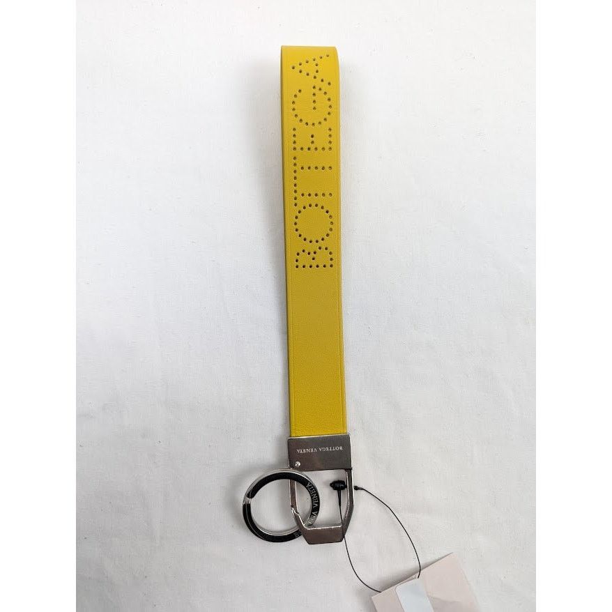 Bottega Veneta o1rshd1 Size: OS/ Nappa Logo/Ottone Keyring in Yellow/Silver Size ONE SIZE - 2 Thumbnail