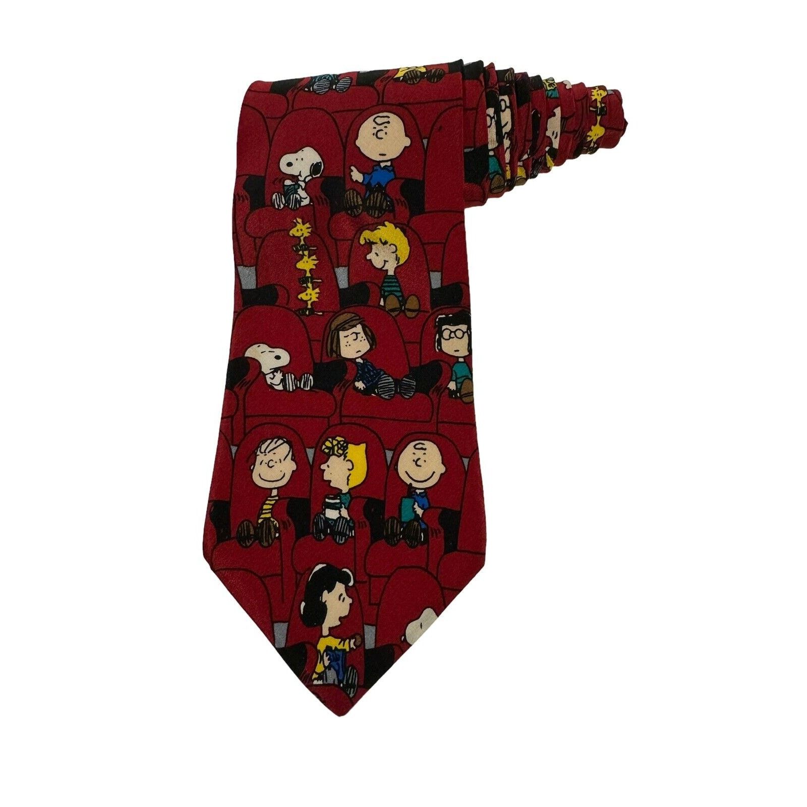 Peanuts Peanuts Happiness Is A Double Feature Snoopy Necktie Size ONE SIZE - 1 Thumbnail