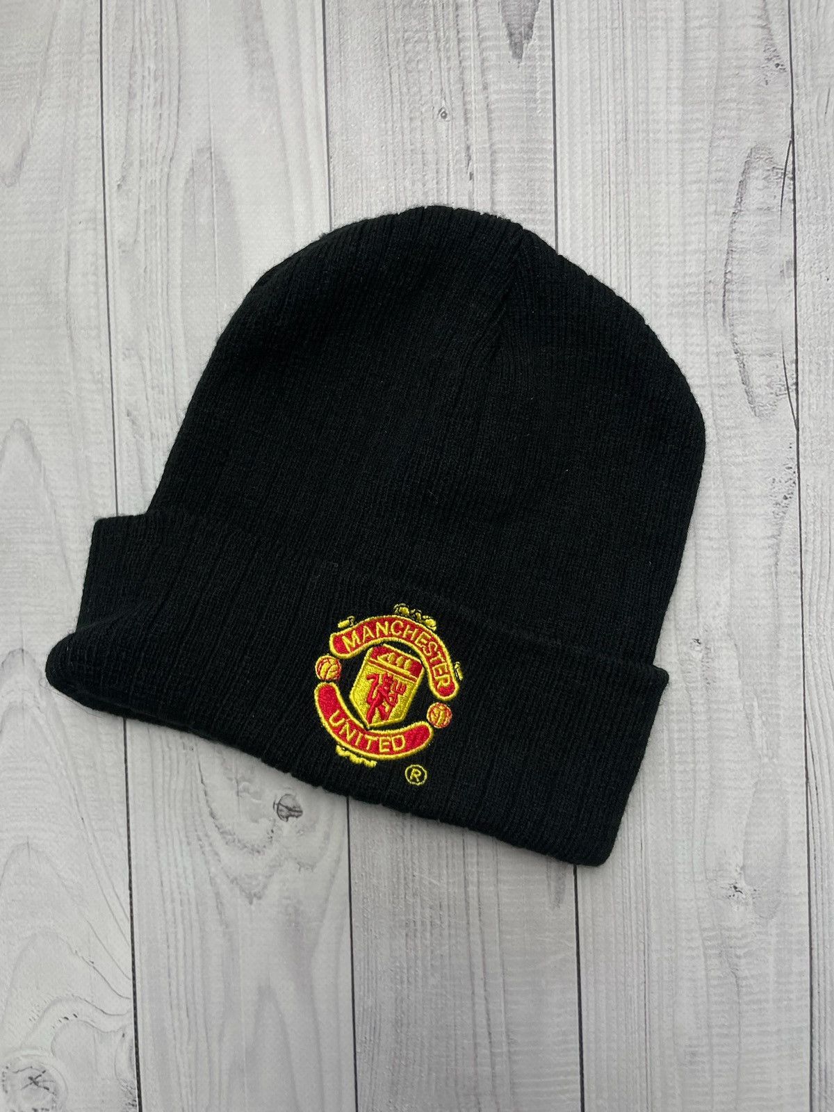 Vintage Vintage Manchester United soccer hat logo black Size ONE SIZE - 1 Thumbnail