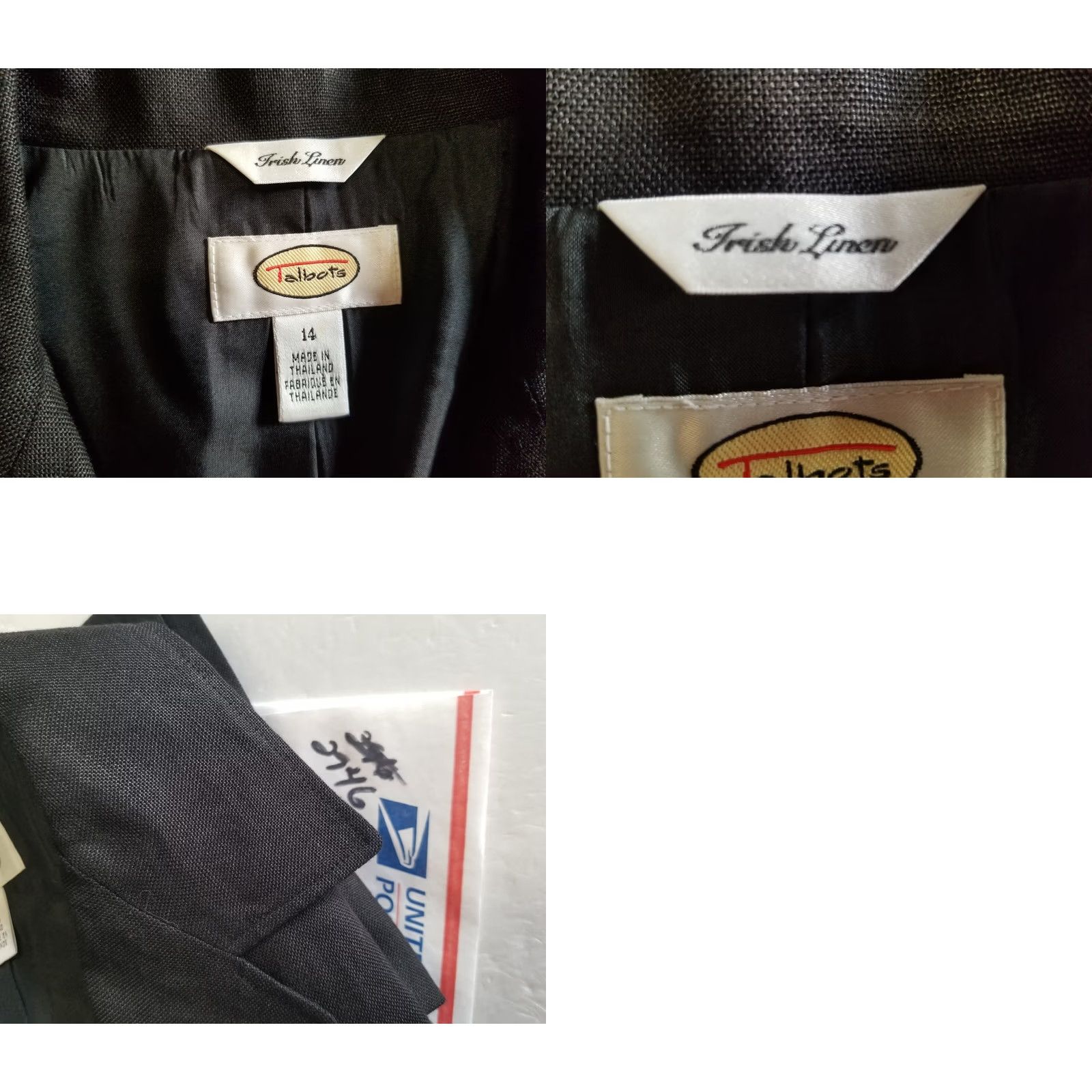 Talbots Talbots Blazer Women’s Irish Linen Jacket Pockets Coat Size 14 Black Button Up Size XL / US 12-14 / IT 48-50 - 9 Thumbnail