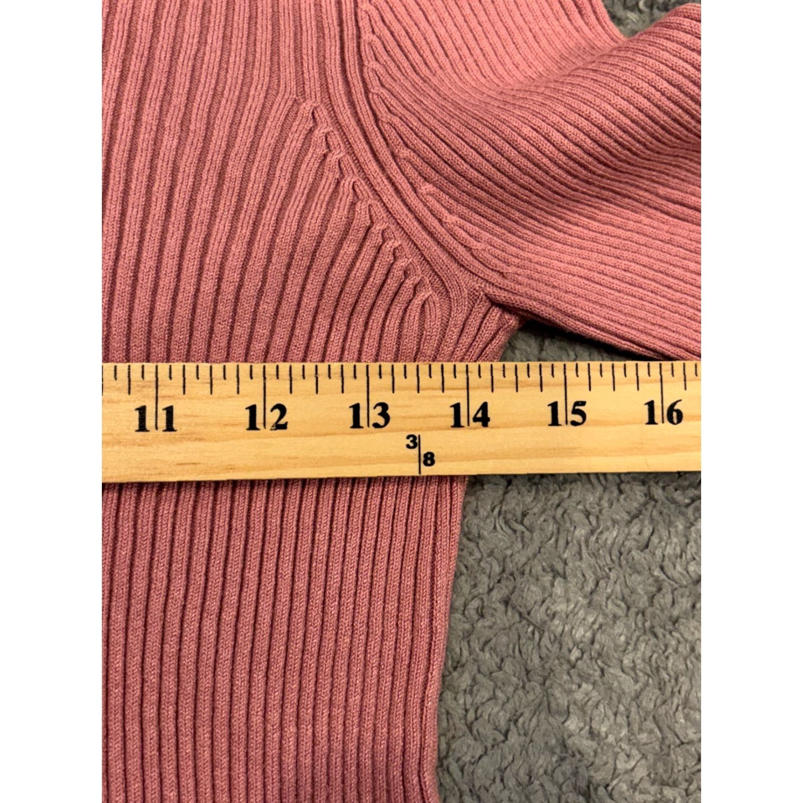 Express Express Womens Pink Turtleneck Sweater Pullover Long Sleeve Ribbed Casual Knit Regular Fit XS? No, S. Size S / US 4 / IT 40 - 4 Thumbnail