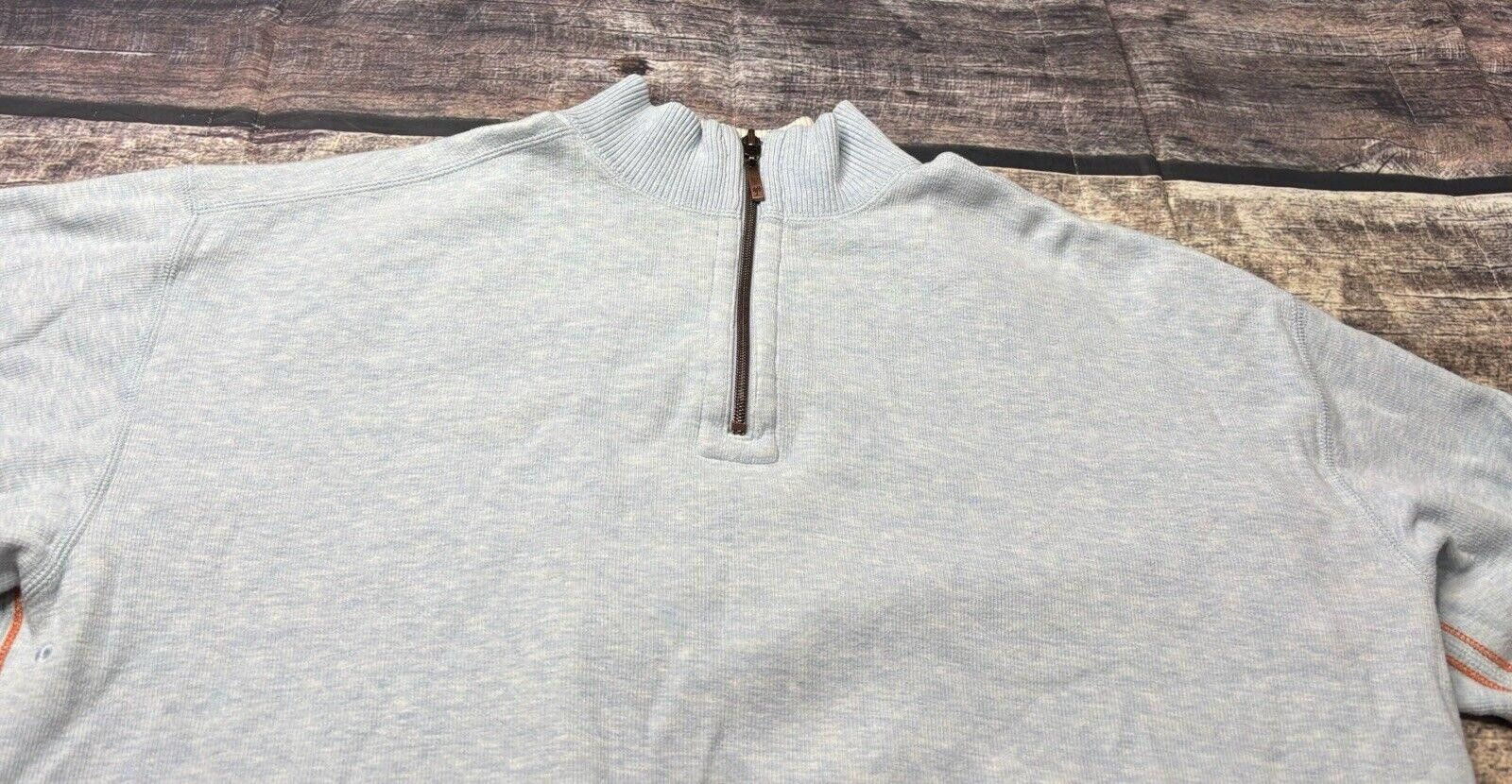 Tommy Bahama Tommy Bahama Sweater Men's 2XL Cotton 1/4 Zip Reversible Size US XXL / EU 58 / 5 - 4 Thumbnail