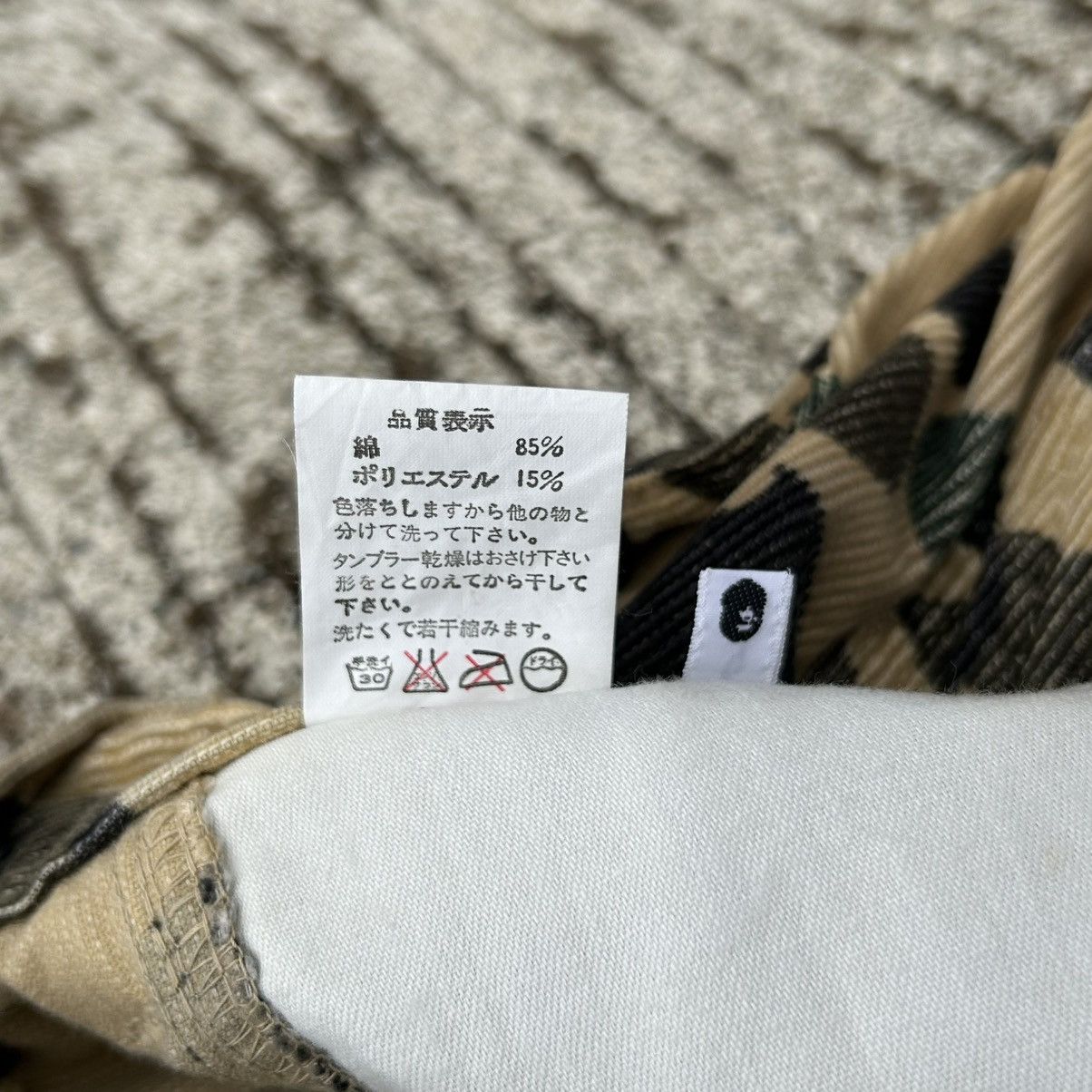 Bape (Nigo era) 1990s OG Bape 1st Camo Corduroy Cargo Pants Size US 34 / EU 50 - 13 Thumbnail
