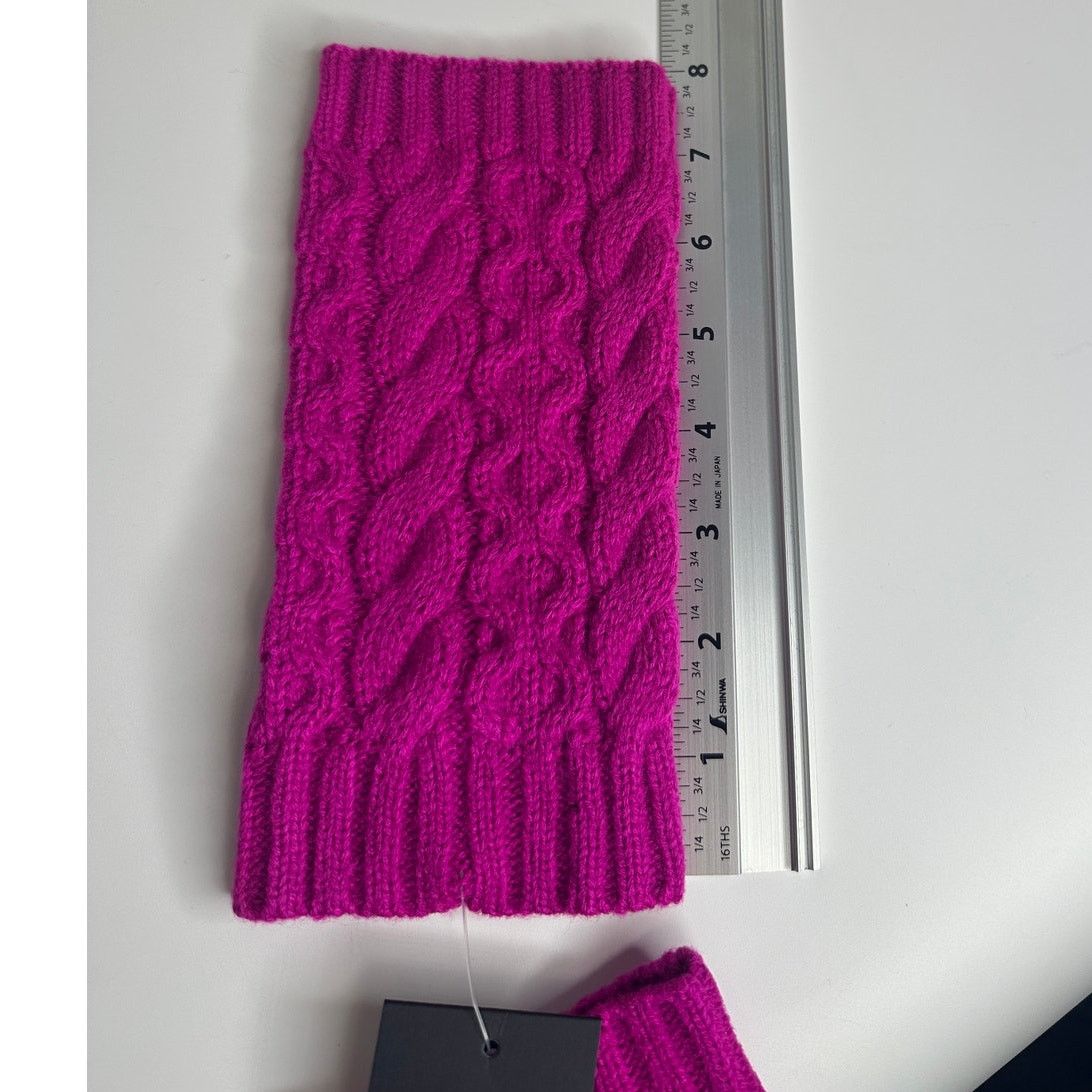 Kate Spade Kate Spade Cable knit Bow Arm Gloves one Size Marker Pink Size ONE SIZE - 7 Thumbnail