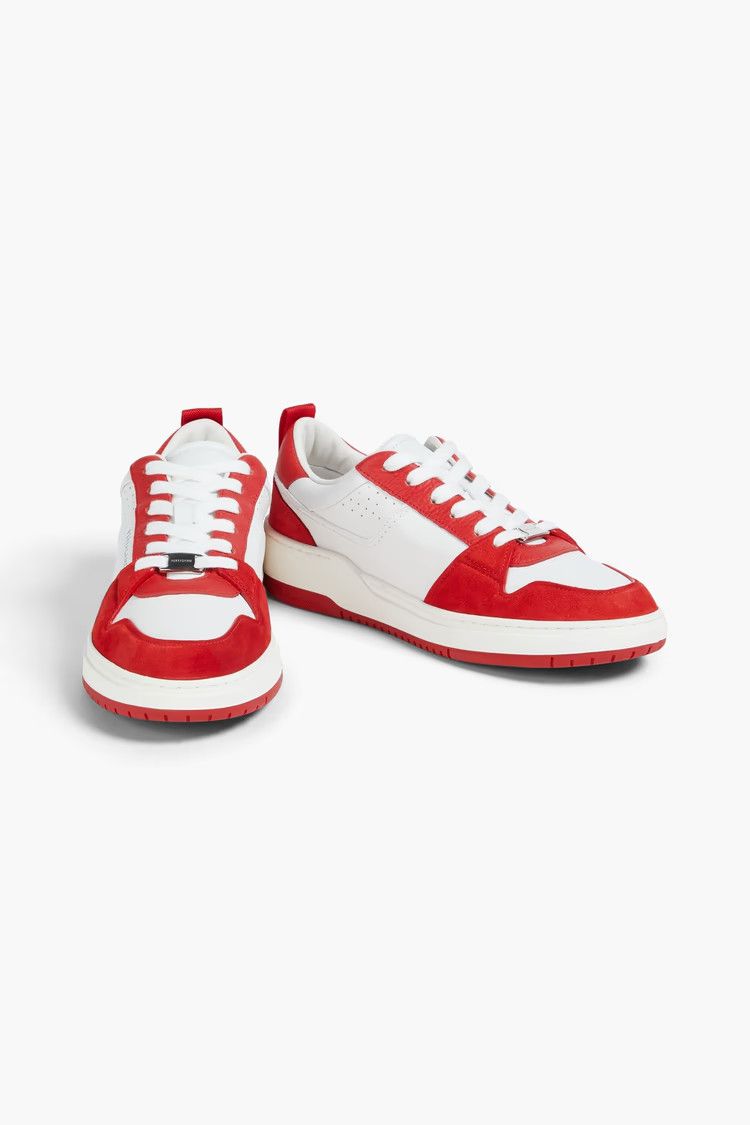 Salvatore Ferragamo o1y0426 Low-Top Sneakers in White/Red Size US 7.5 / IT 37.5 - 4 Thumbnail