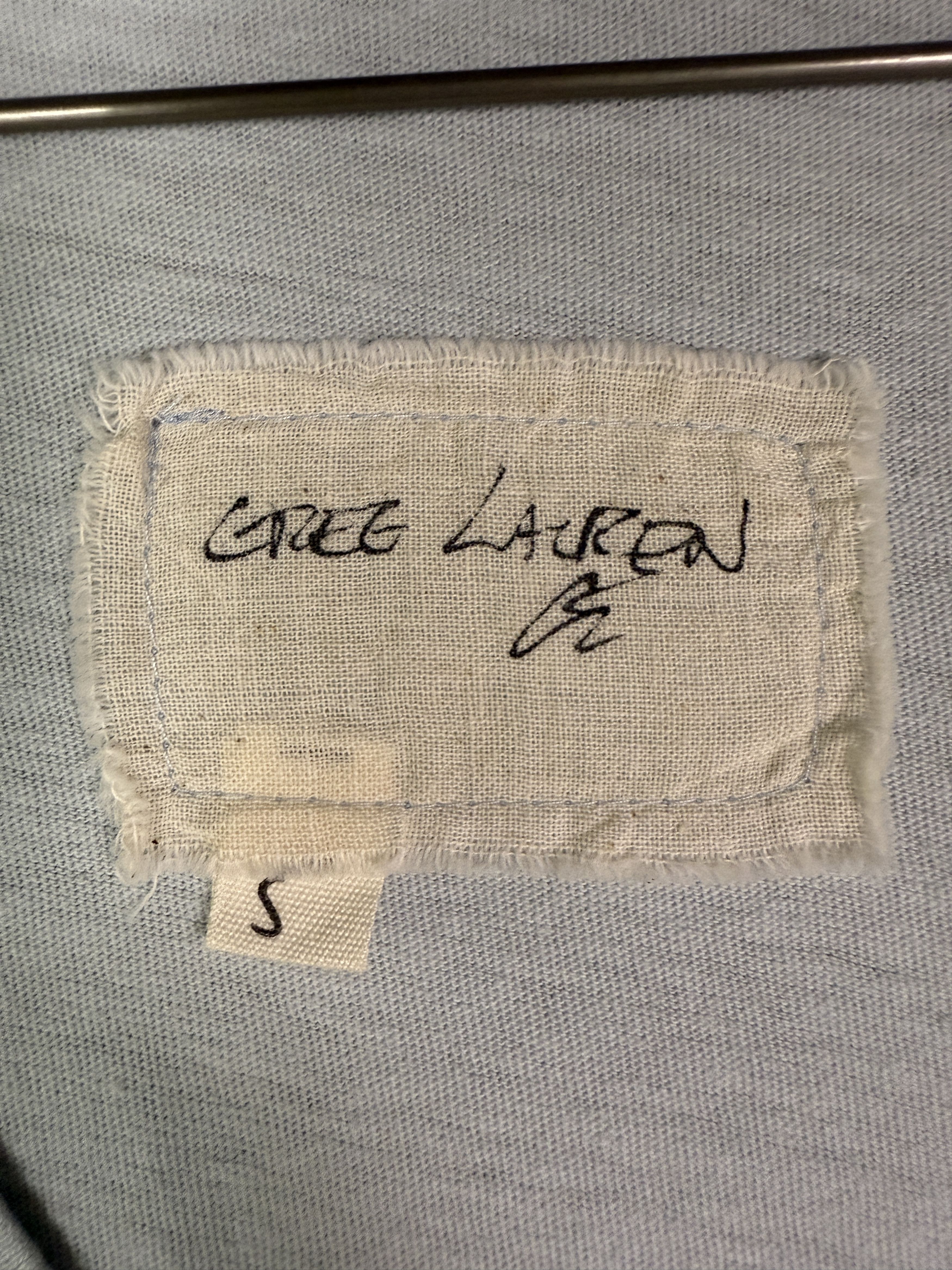 Greg Lauren $290 Greg Lauren Light Blue V Neck Tee Size US XXL / EU 58 / 5 - 3 Thumbnail
