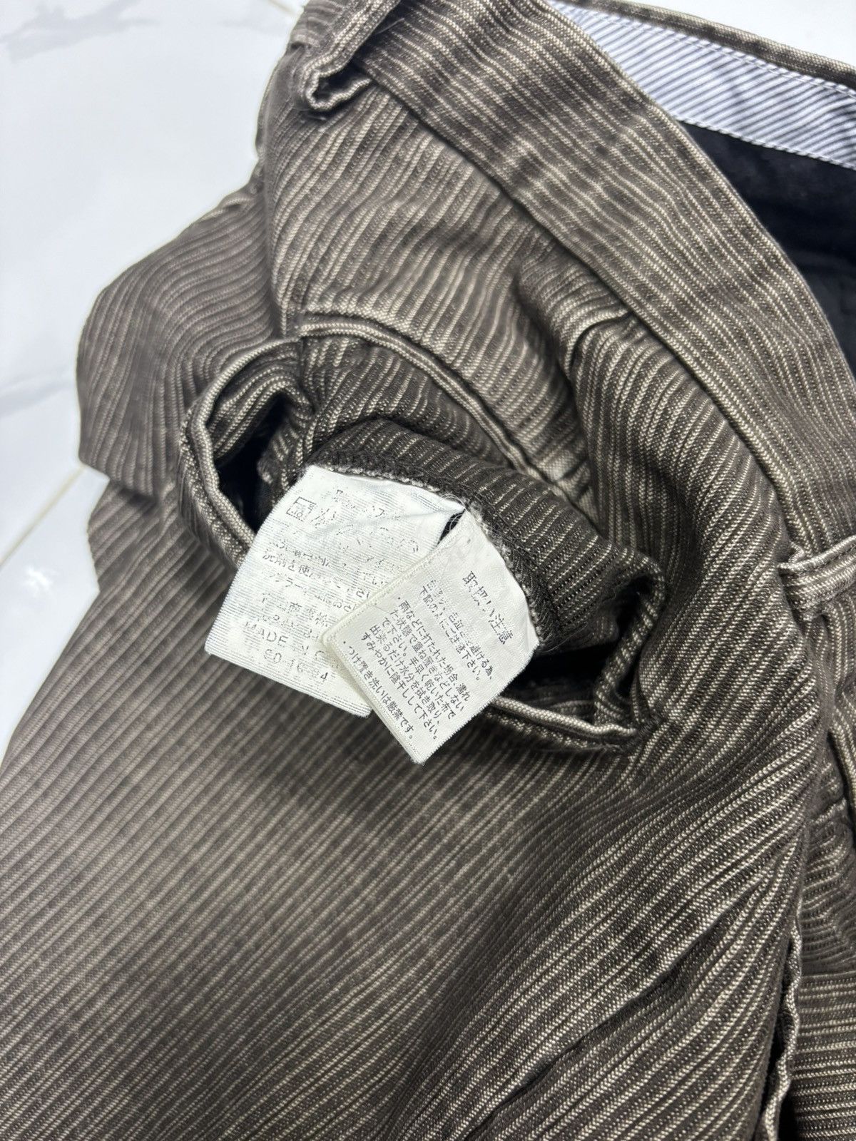 Kansai Yamamoto × Y's for Men × Yohji Yamamoto KANSAI YAMAMOTO BAGGY WIDE PANTS STRIPED Size US 34 / EU 50 - 11 Thumbnail