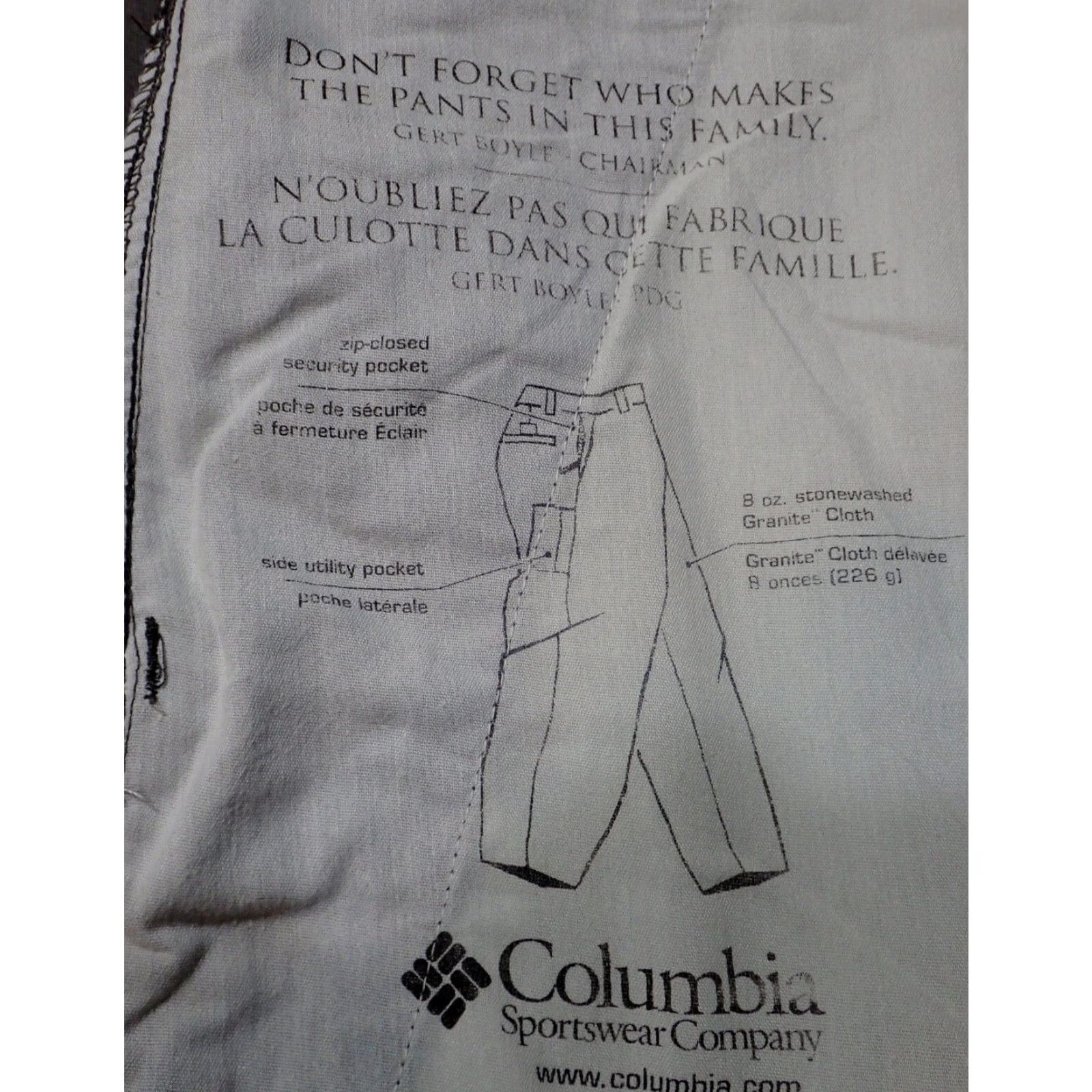 CLOT VINTAGE Columbia Mens Pants 36 Gray Cotton Canvas Straight Leg Work Hiking Casual 90s Mens Size US 36 / EU 52 - 4 Thumbnail