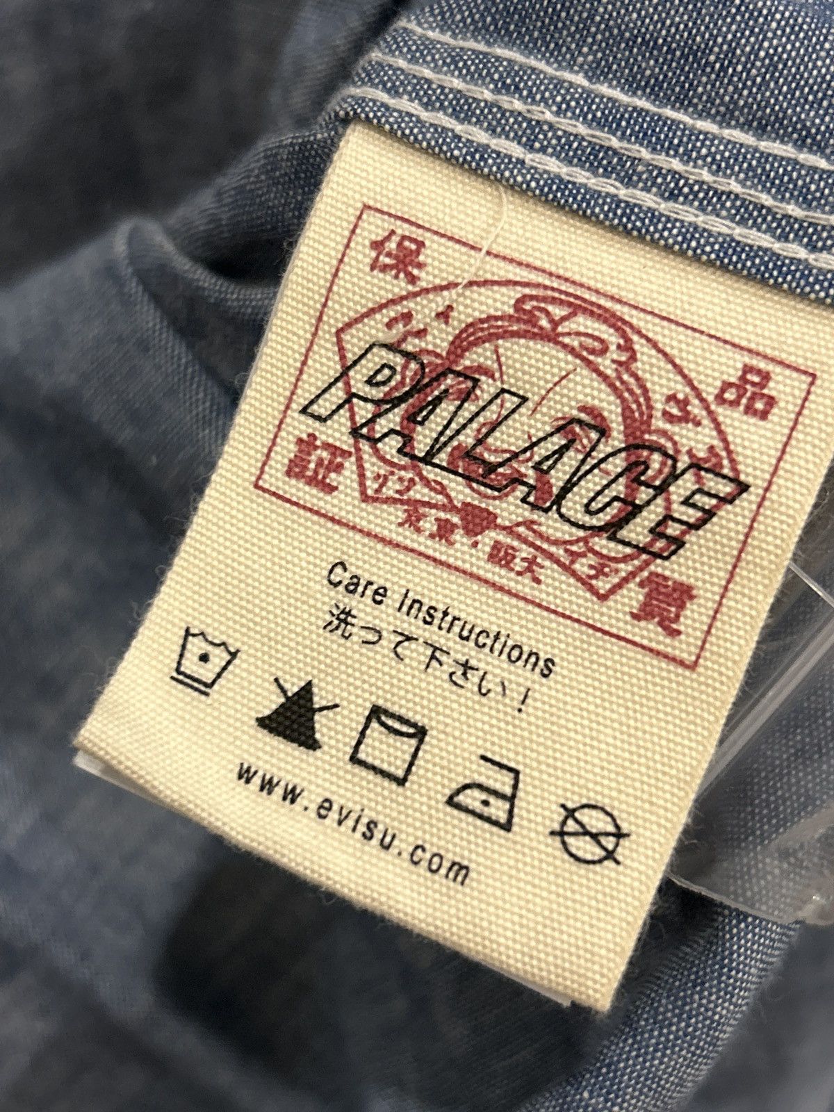 Evisu × Palace Palace X Evisu Button Up Shirt Size US XL / EU 56 / 4 - 7 Thumbnail