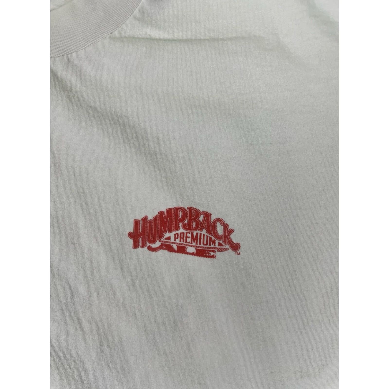 Vintage VINTAGE Single Humpback Premium Ale T-Shirt XL Men White Cotton Short Sleeve Crew Neck USA 90s Shirt Size US XL / EU 56 / 4 - 4 Thumbnail
