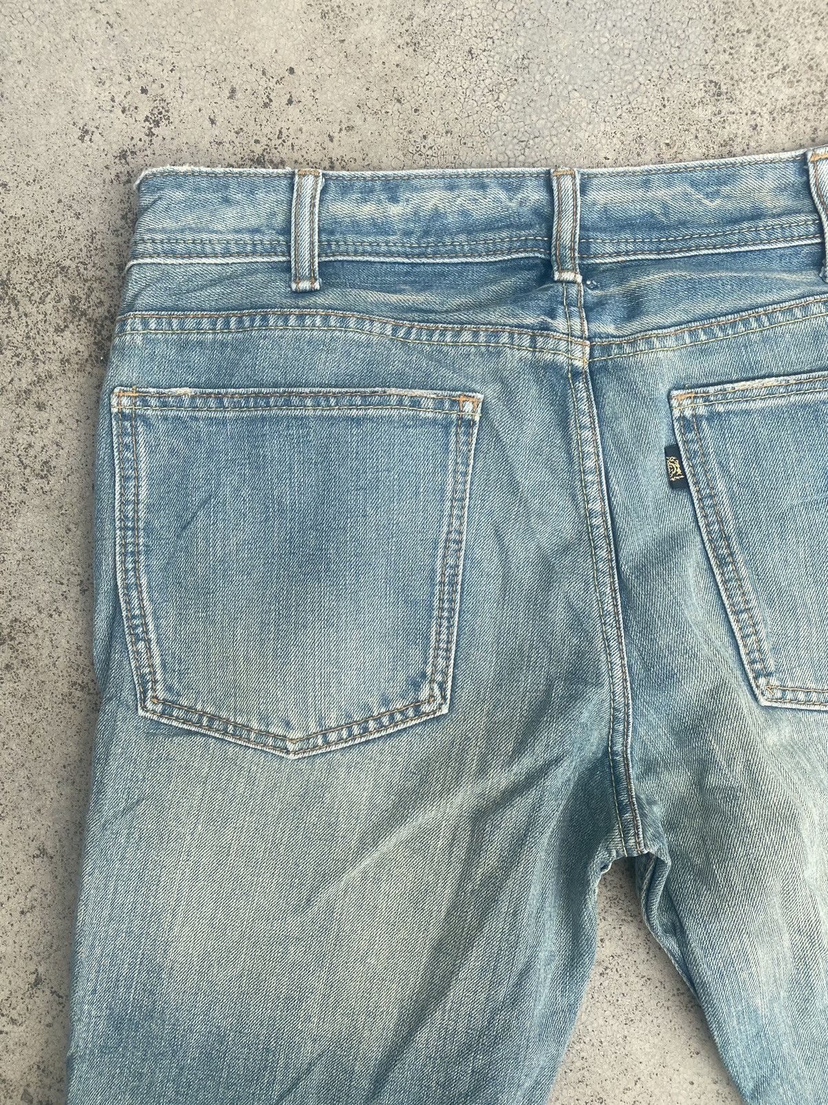 Japanese Brand Flare Jeans Denim Craft Faded Distressed Bootcut Size US 32 / EU 48 - 19 Thumbnail