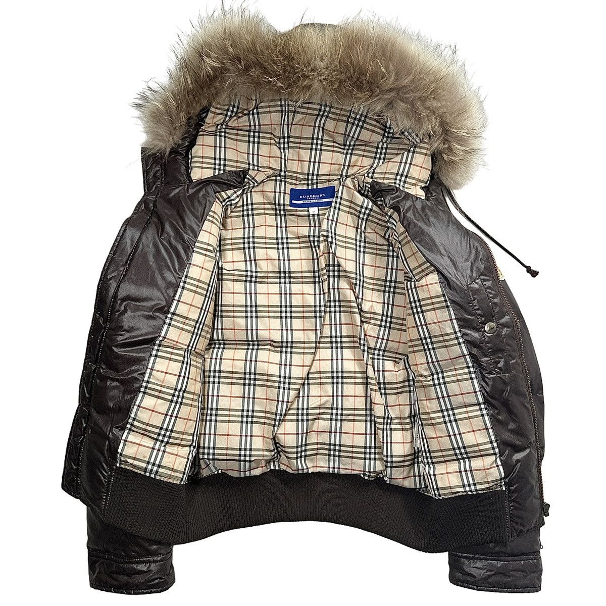 Burberry Burberry Blue Label Union Jack Fur Hood Puffer Jacket Size M / US 6-8 / IT 42-44 - 2 Thumbnail