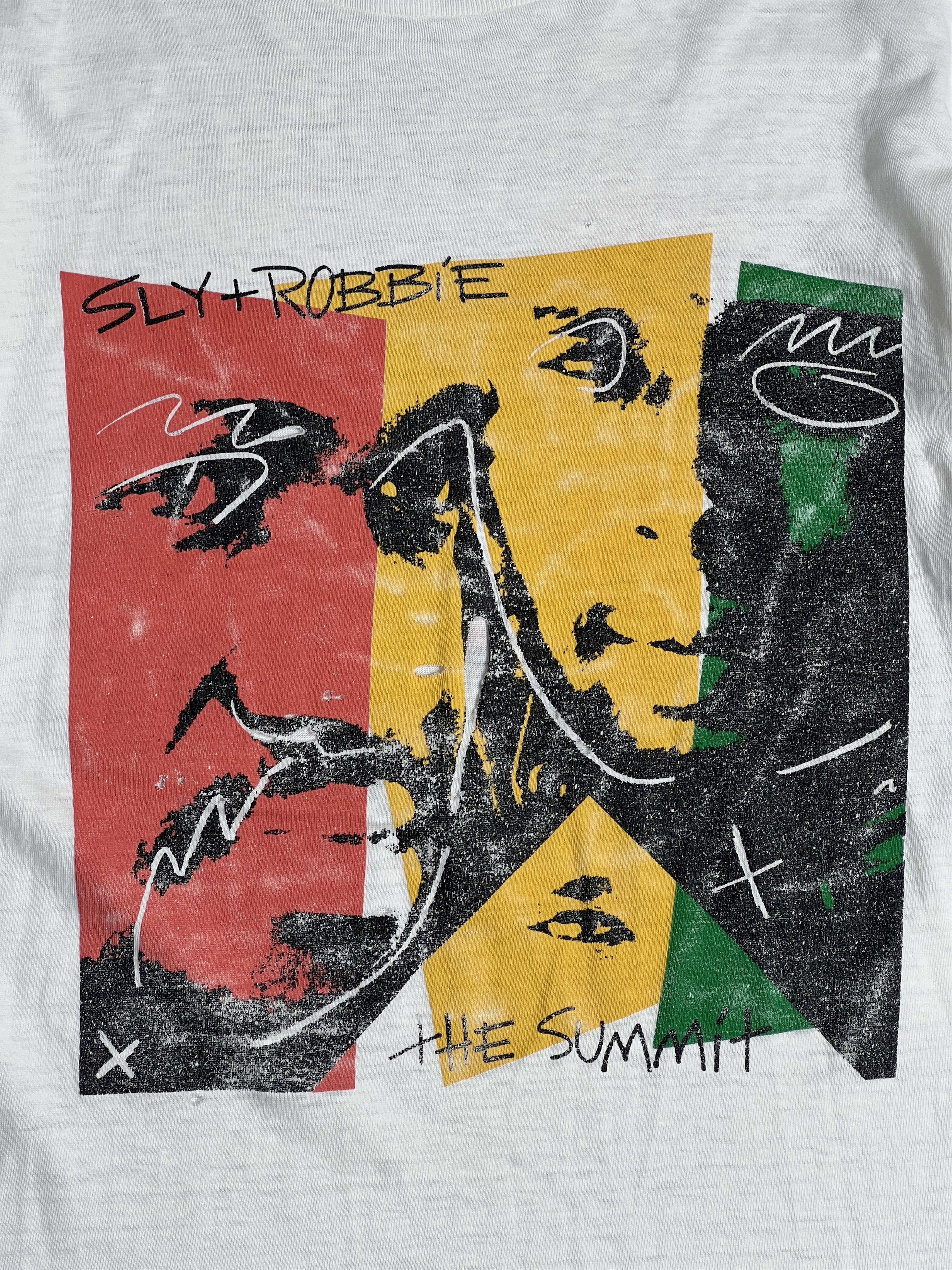 Band Tees Vintage 80s Sly & Robbie The Summit Album Tee GTME337 Size US L / EU 52-54 / 3 - 2 Thumbnail