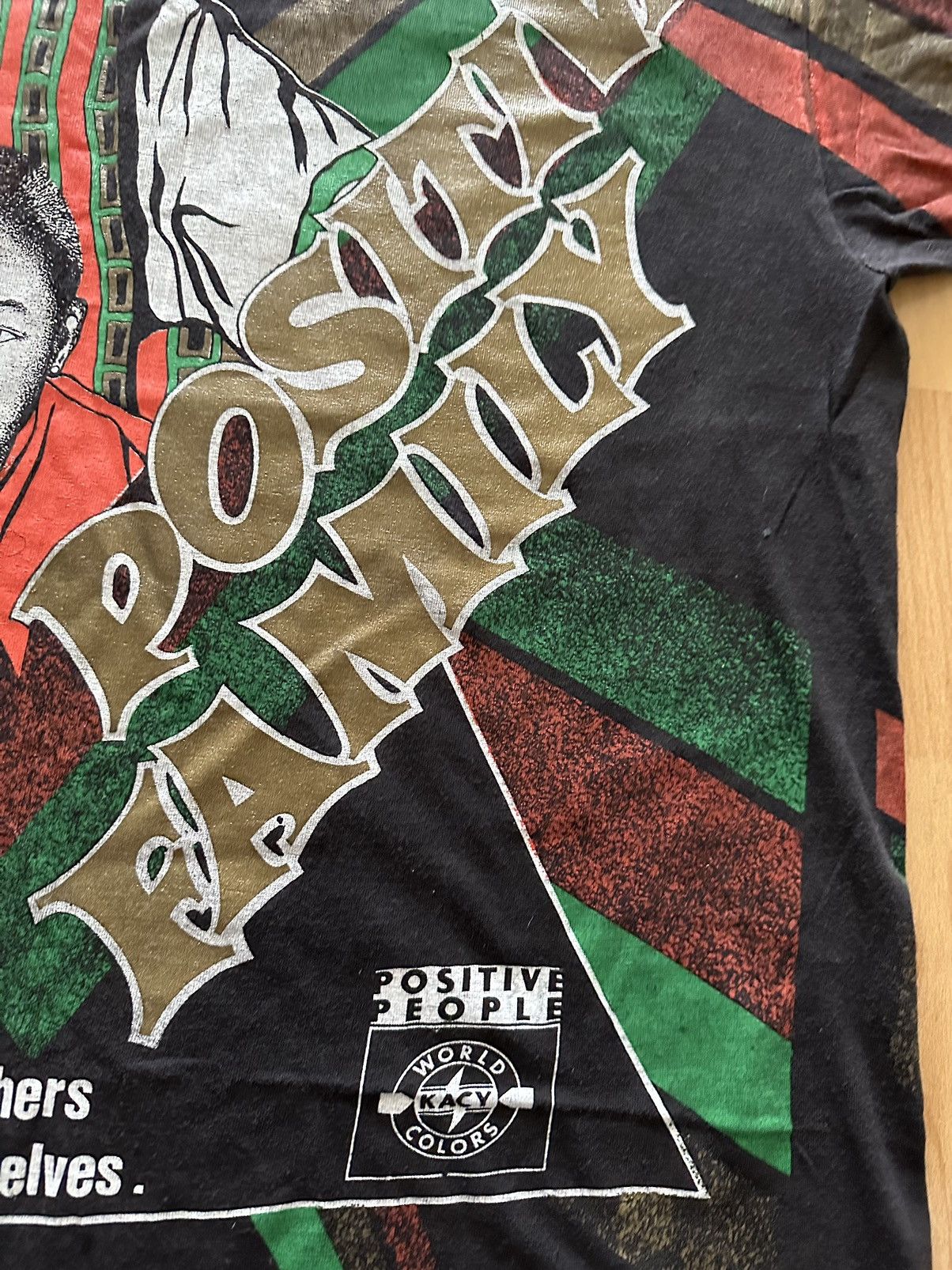 Rap Tees × Vintage Vintage 90s Kacy World Colours - Positive People Size US XL / EU 56 / 4 - 10 Thumbnail