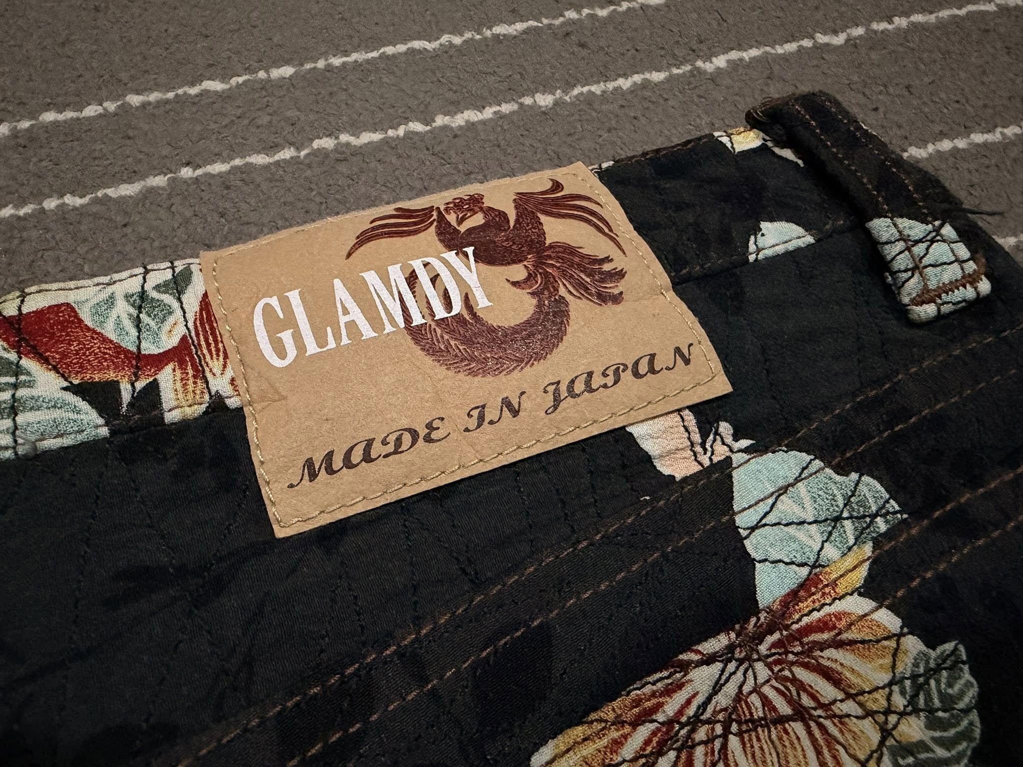 Japanese Brand GLAMDY Japanese kimono fabric X DENIM women W30 2771 Size 30" / US 8 / IT 44 - 3 Thumbnail