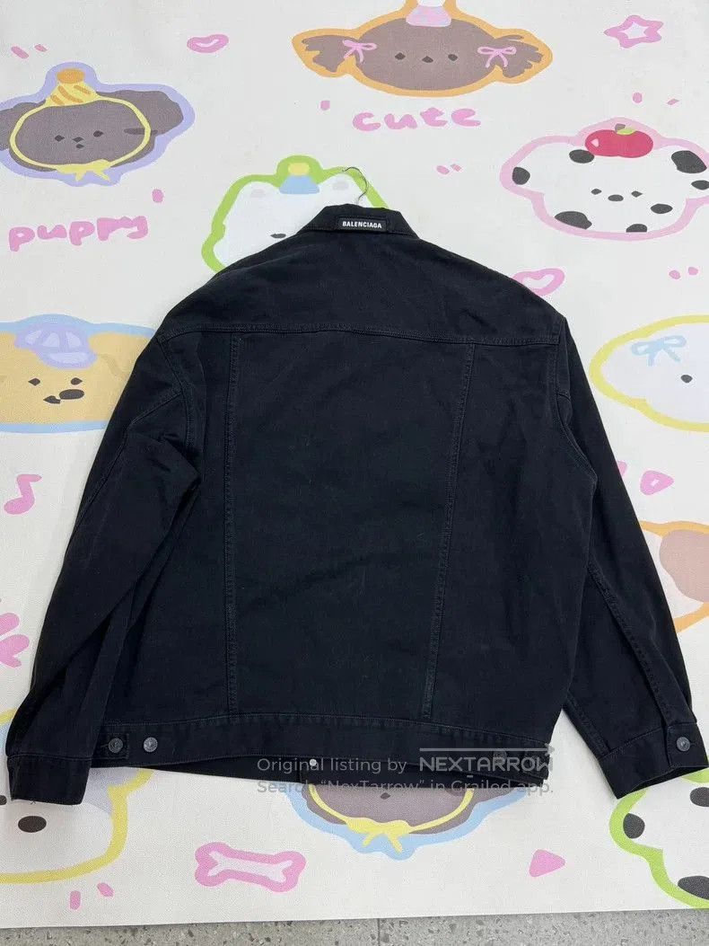 Balenciaga Balenciaga Logo Collar Denim Jacket. Size US S / EU 44-46 / 1 - 8 Thumbnail