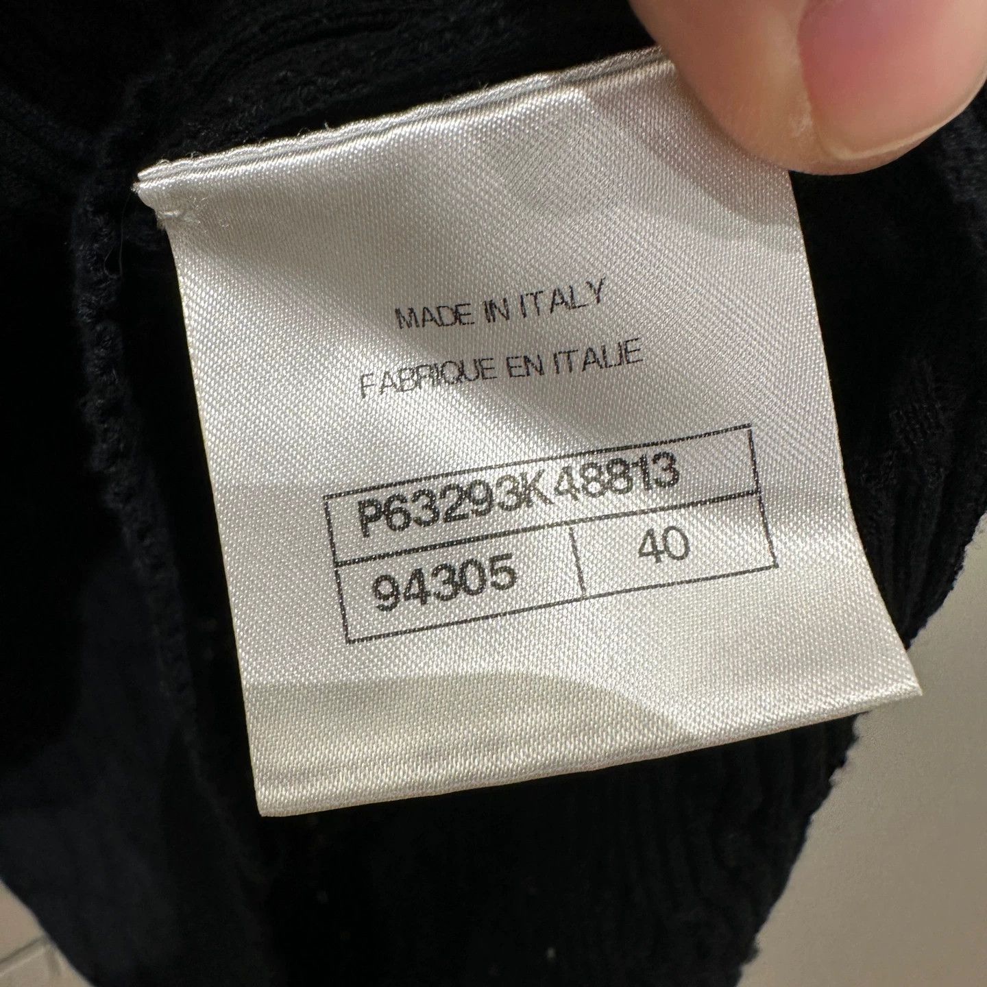 Chanel Chanel apr461 Quilted Logo Knit LS 40 Cotton Size M / US 6-8 / IT 42-44 - 4 Thumbnail