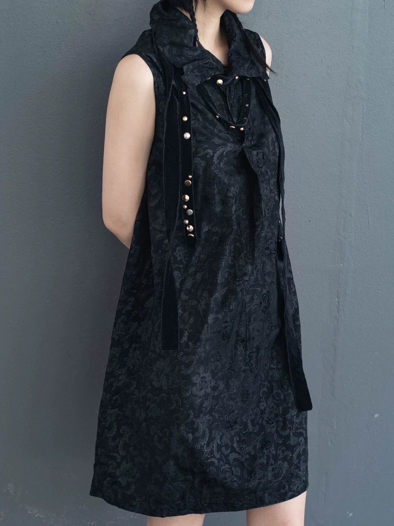 Comme des Garcons Comme Des Garcons Rivet velvet strap dress Size M / US 6-8 / IT 42-44 - 4 Thumbnail