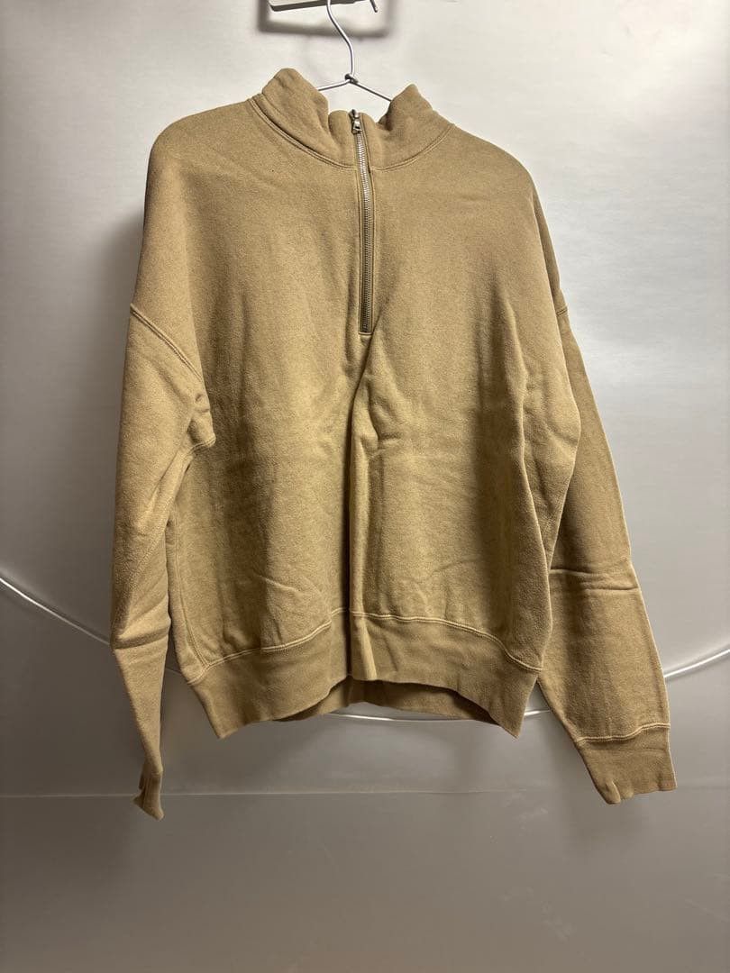 Auralee AURALEE BACK WOOL HALF ZIP P/O Beige M Size US M / EU 48-50 / 2 - 1 Thumbnail