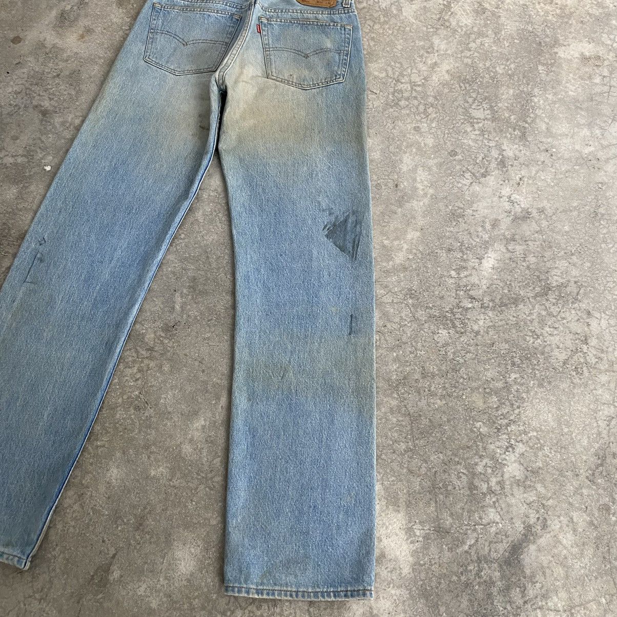 Levi's Size 30x32 Vintage 1991 Levis 501 Light Blue Dirty Jeans Size US 30 / EU 46 - 18 Thumbnail