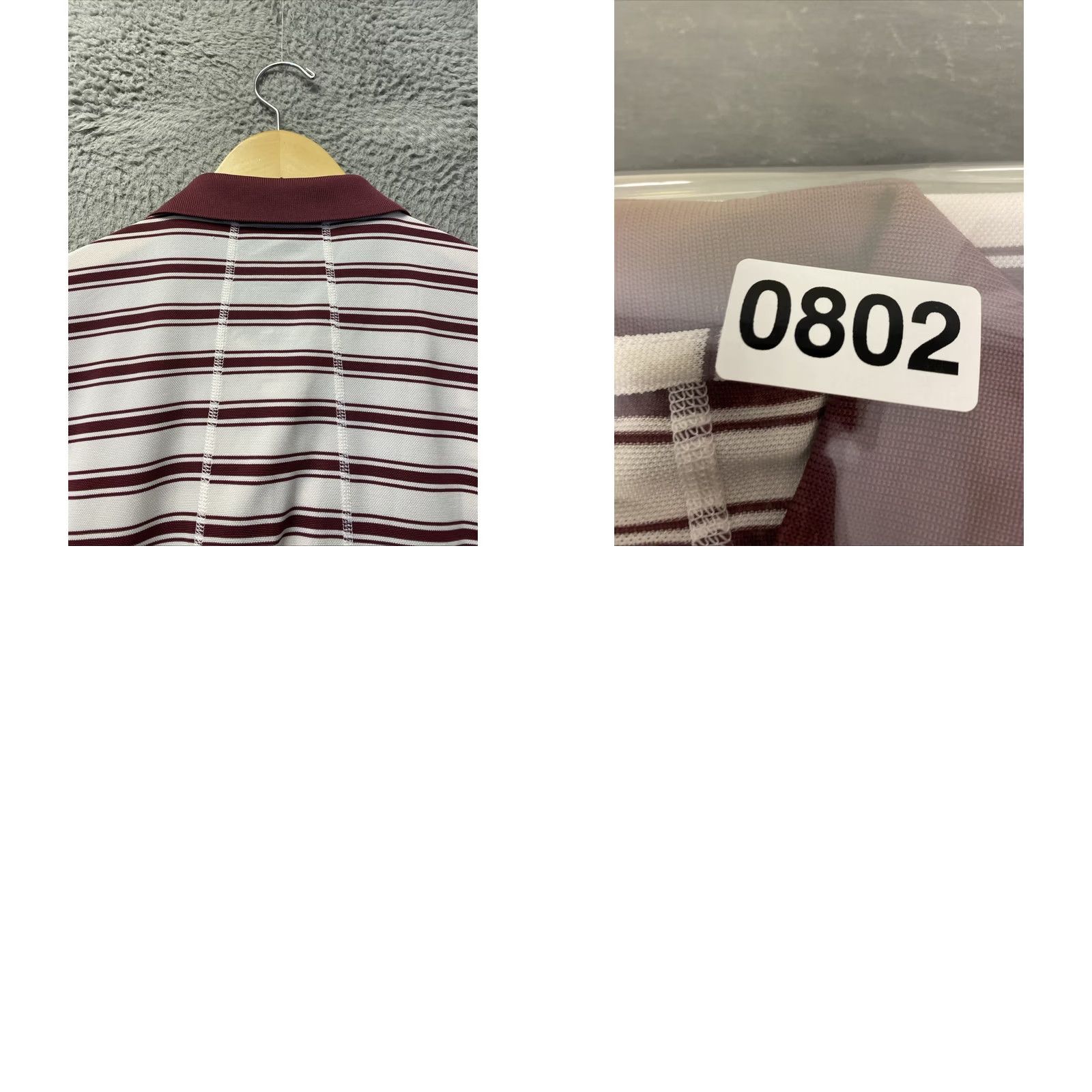 Bonobos Bonobos Polo Shirt Men L Golf Slim Maroon Striped Performance /0802 Size US L / EU 52-54 / 3 - 9 Thumbnail