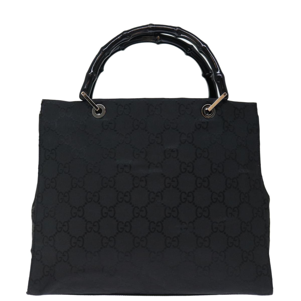 Gucci Bamboo Black Canvas Tote Bag (Pre-Owned) Size ONE SIZE - 1 Thumbnail