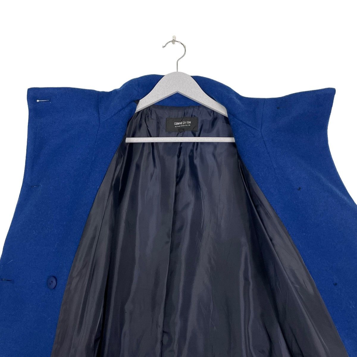 Comme Ca Ism × Japanese Brand 💥COMME CA ISM OVERCOAT BUTTON ROYAL BLUE JACKET Size US L / EU 52-54 / 3 - 10 Thumbnail